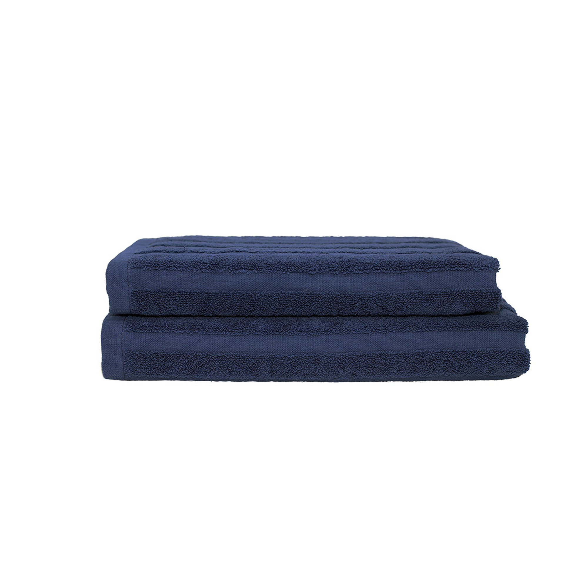 SALLYHORIZON Set spugna 100% cotone ospite + salvietta, avio Avvolgente cotone vista0