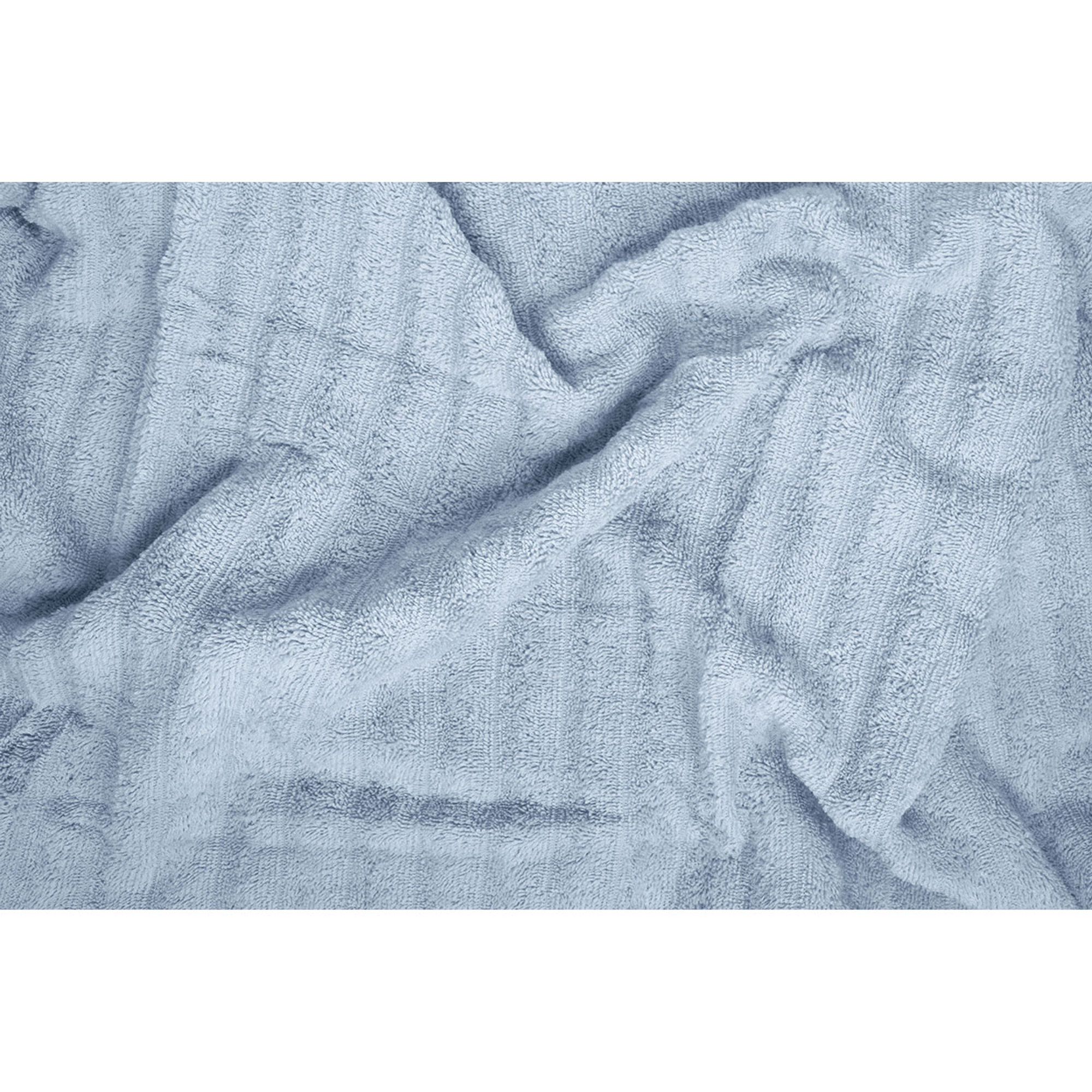 SALLYLINES Set spugna 100% cotone ospite + salvietta, azzurro Avvolgente cotone vista1