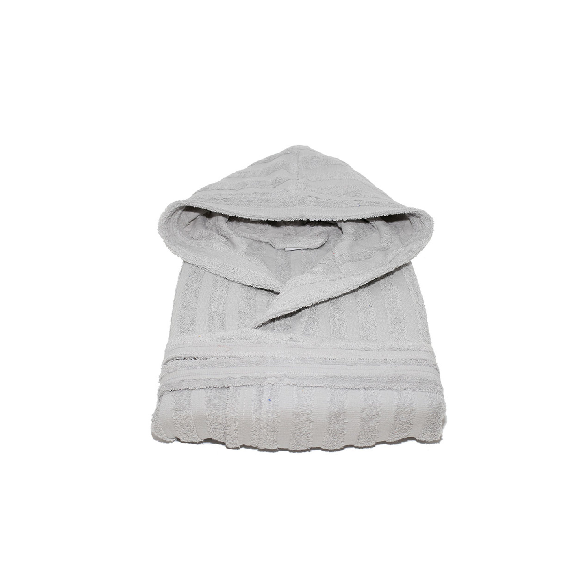 SALLYHORIZON Accappatoio Jacquard in spugna 100% cotone, perla Avvolgente cotone vista0