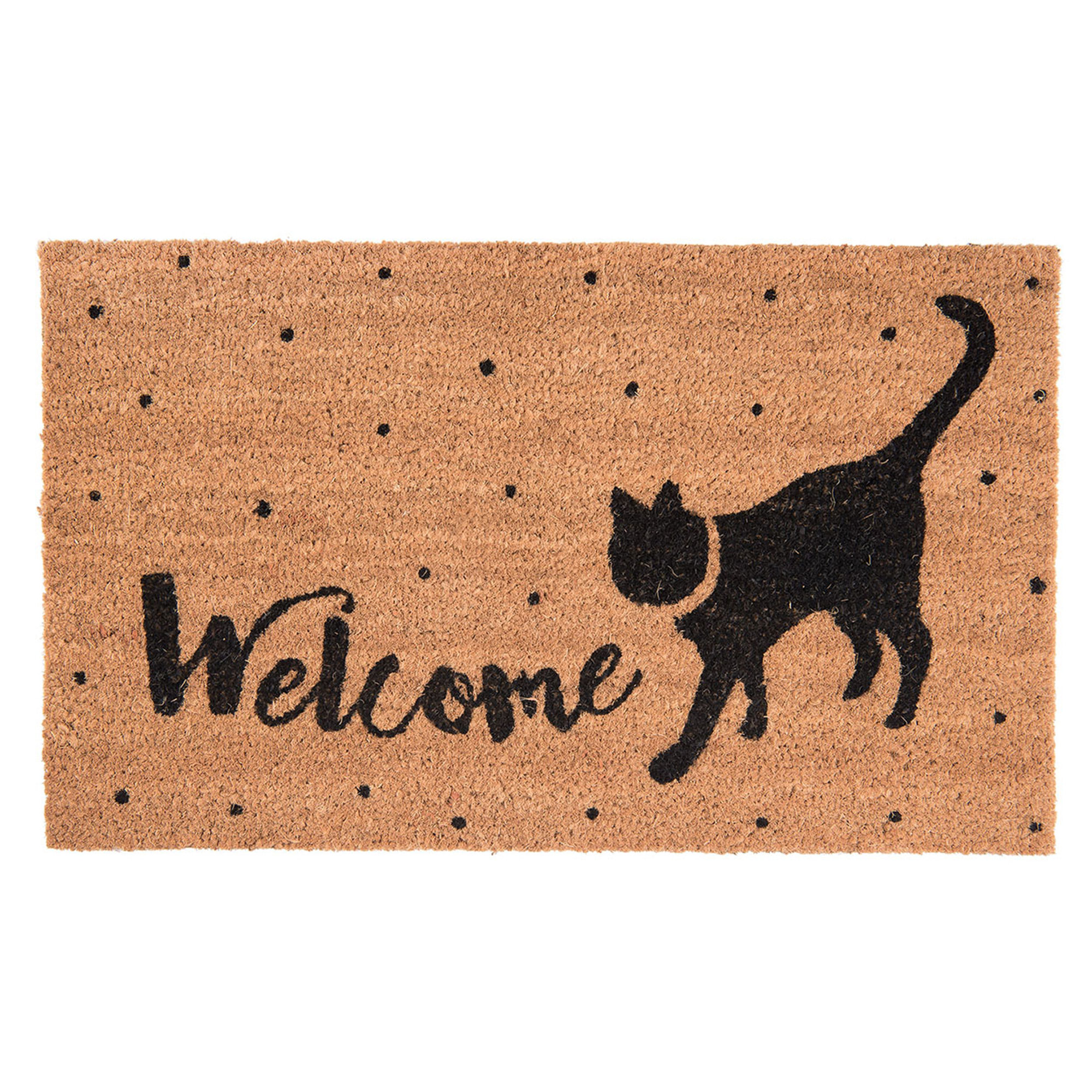 Zerbino in cocco Gattino 75x45 Ispirazioni country chic vista0