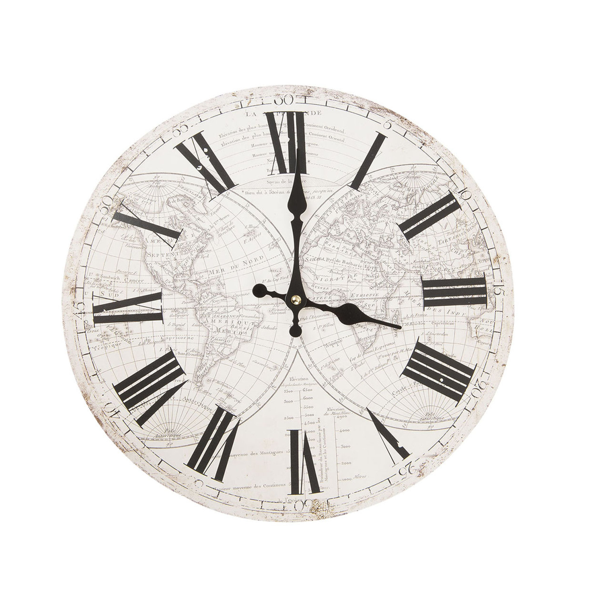 Orologio da parete, bianco Ispirazioni country chic vista0