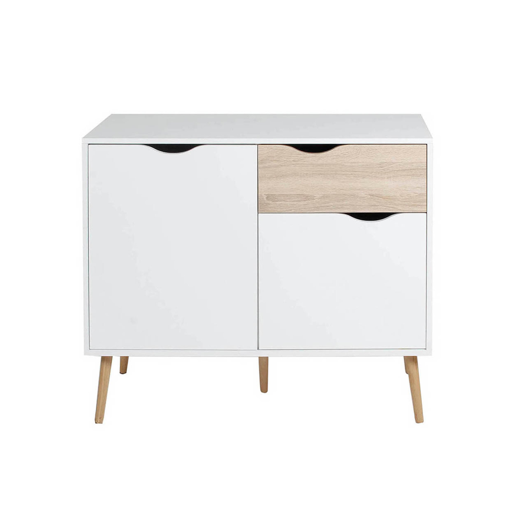 Credenza 2 ante 1 cassetto, bianco White House vista0