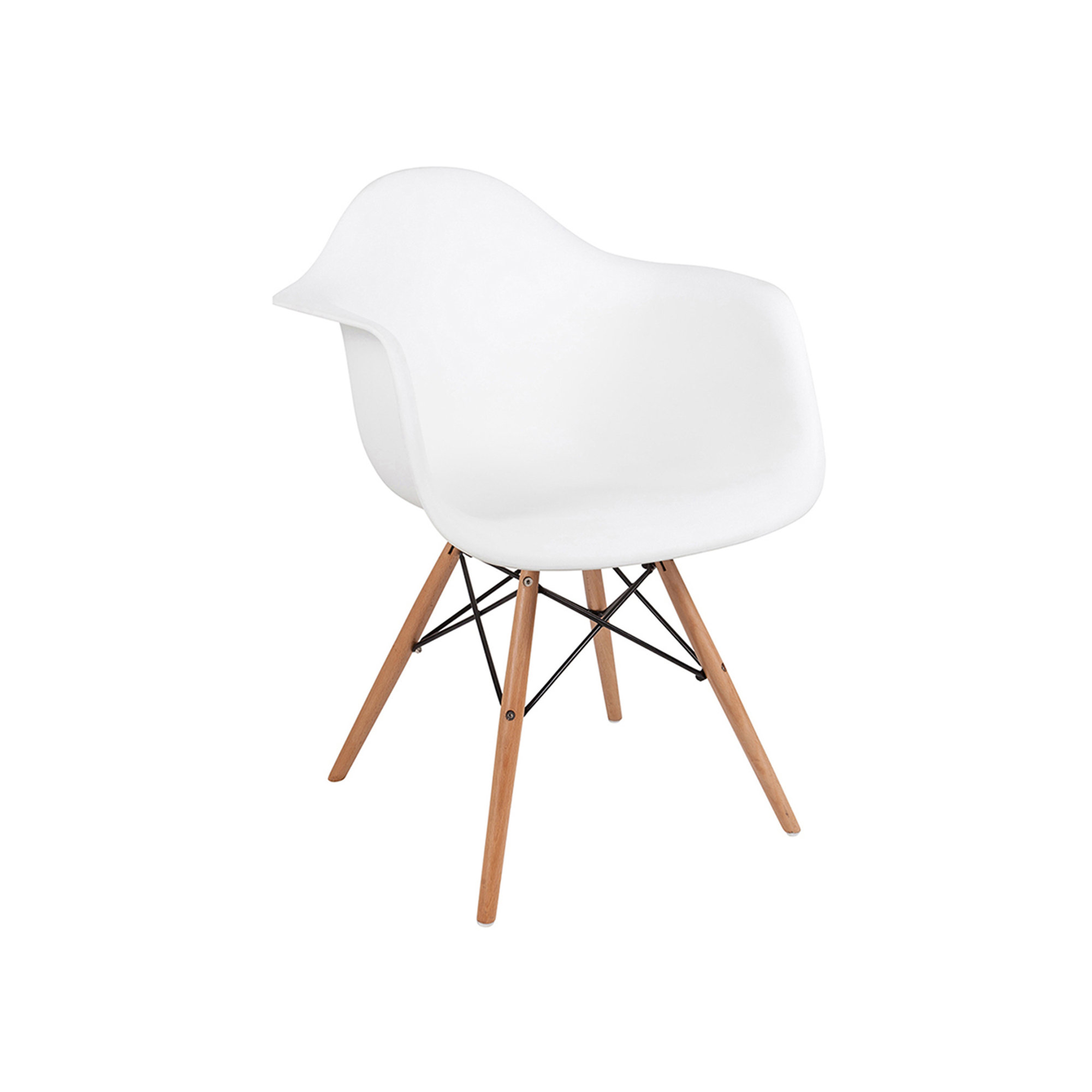 Sedia con braccioli, bianco White House vista0