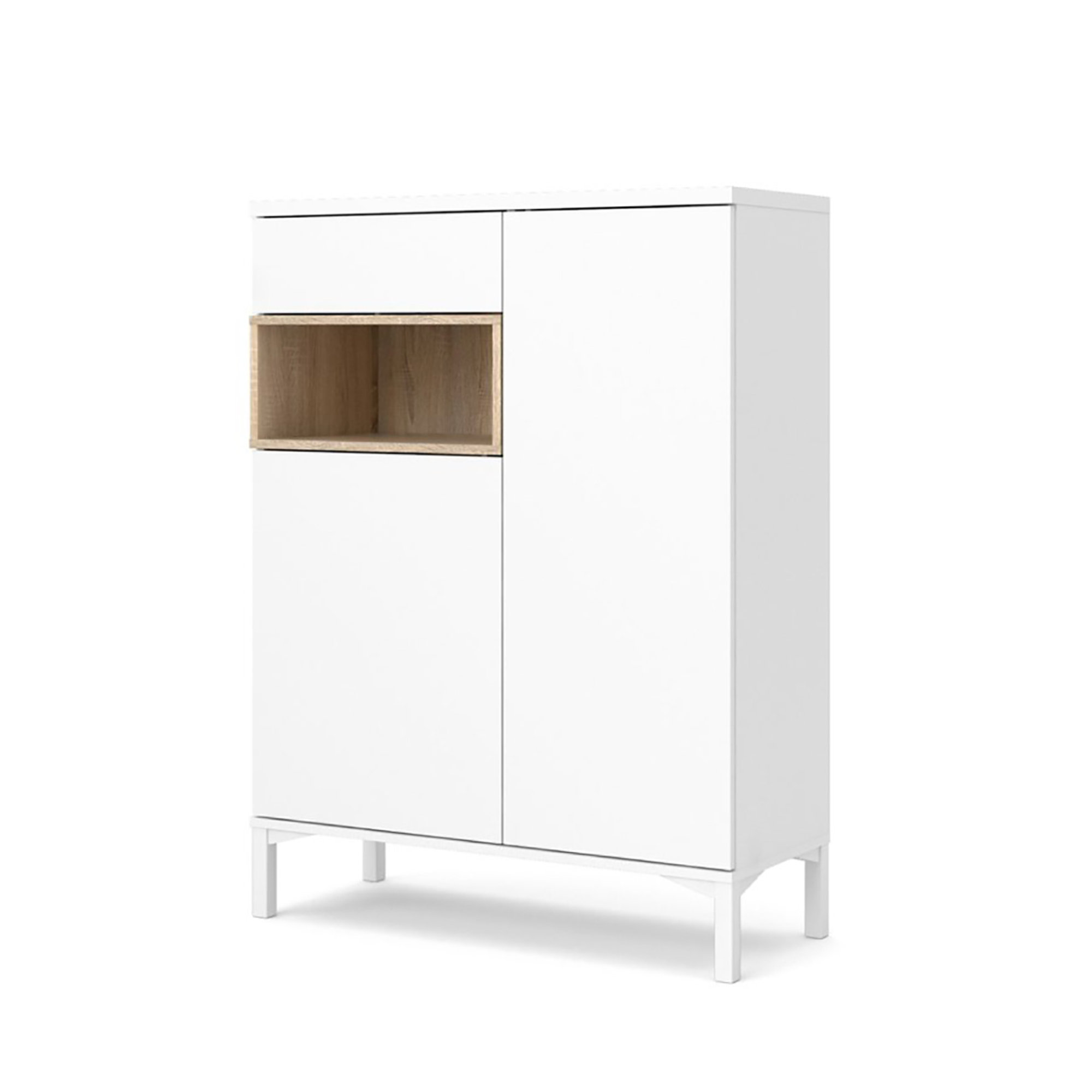 Credenza, bianco/marrone White House vista0