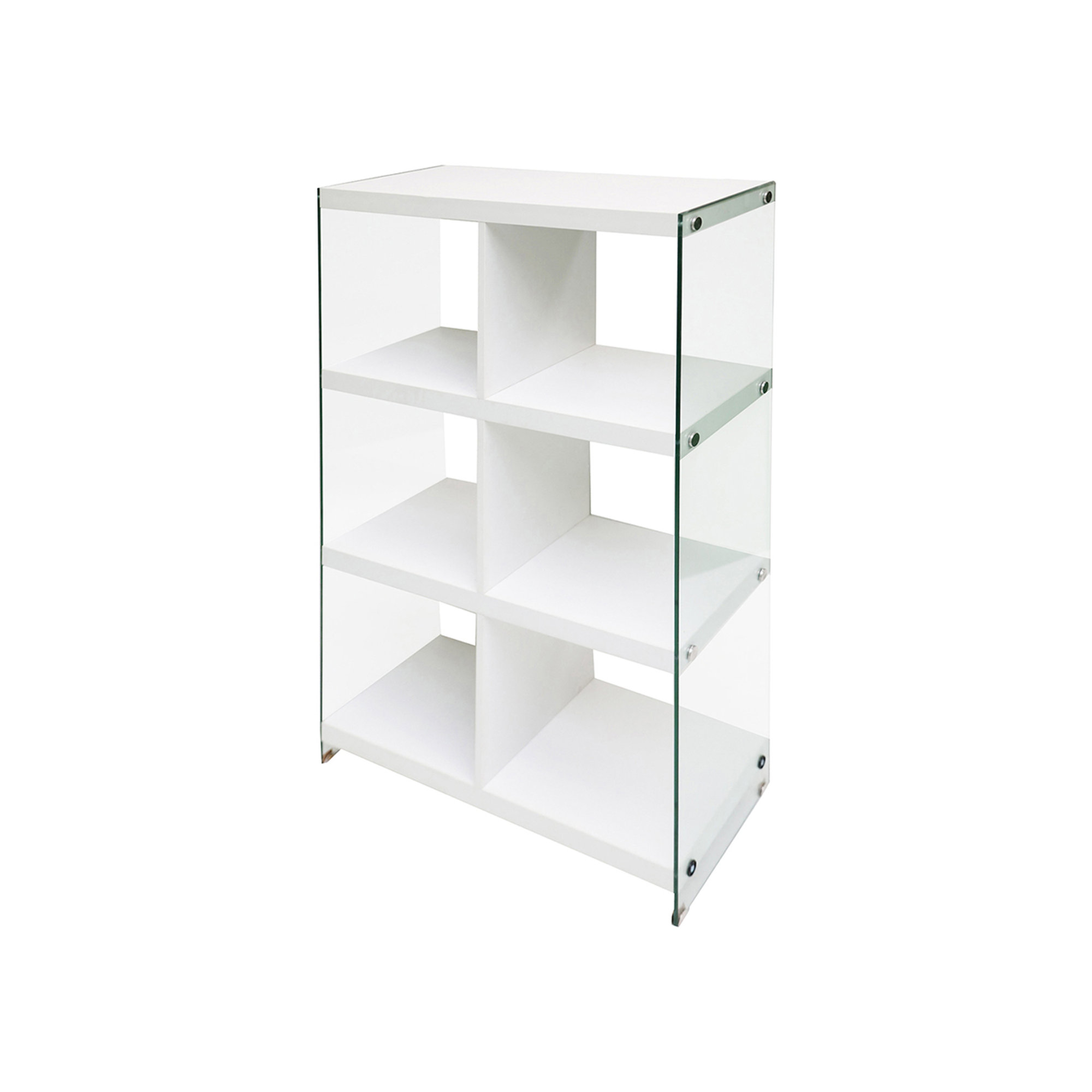 Libreria 6 vani, bianco/trasparente White House vista0