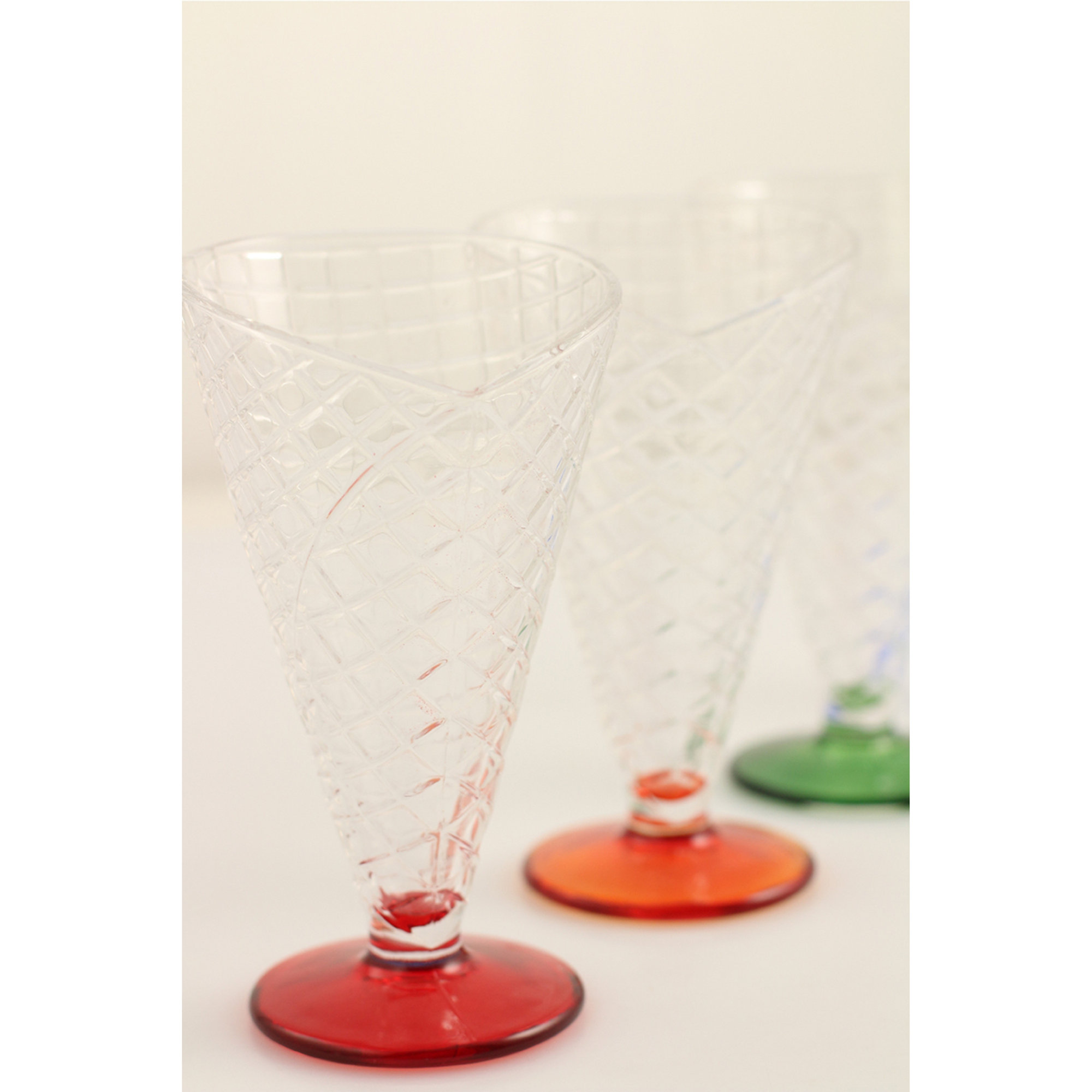 Set 4 coppe gelato Cono 210ml, multicolore Galileo Tavola vista2