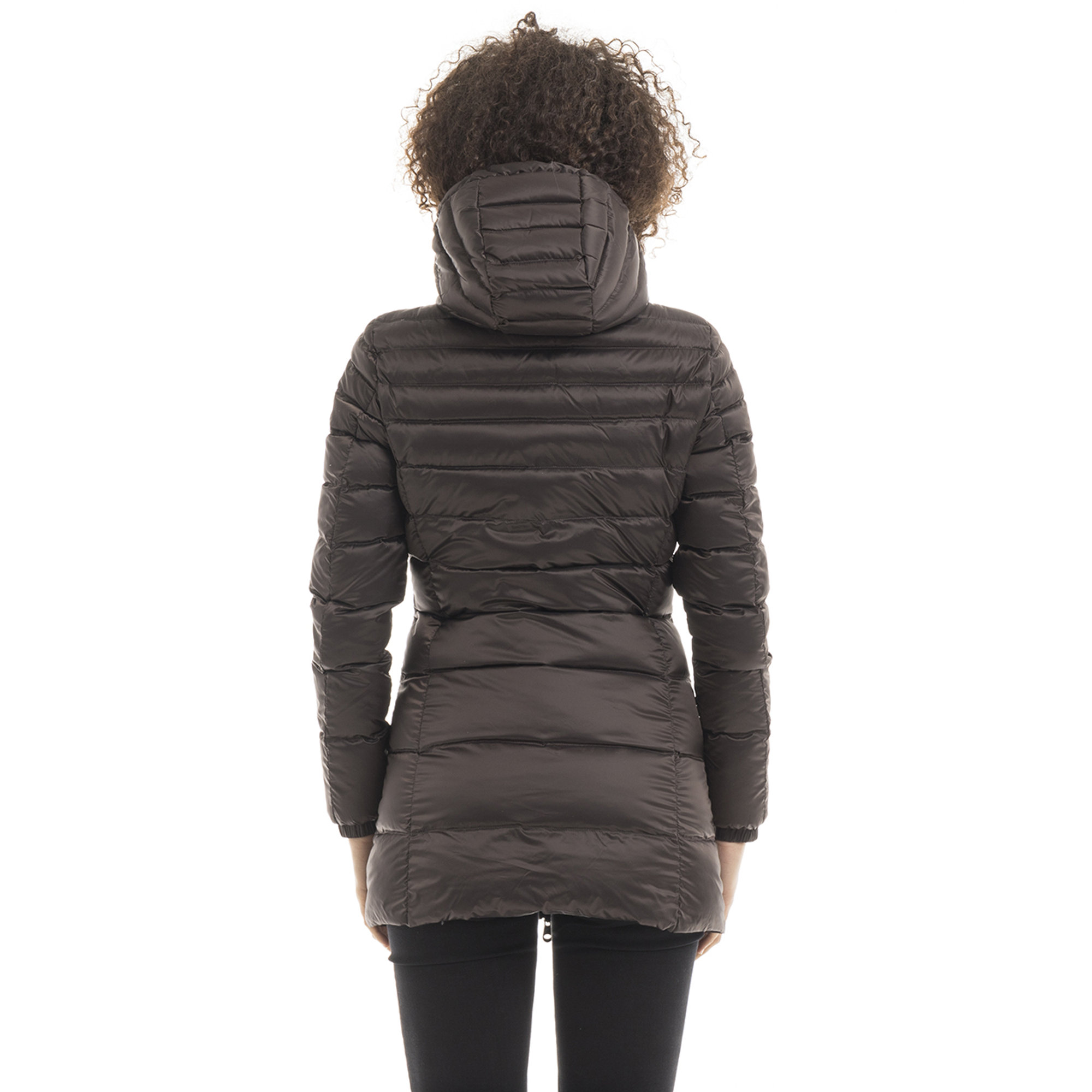 Piumino Long mead jacket con cappuccio, marrone Refrigiwear vista1