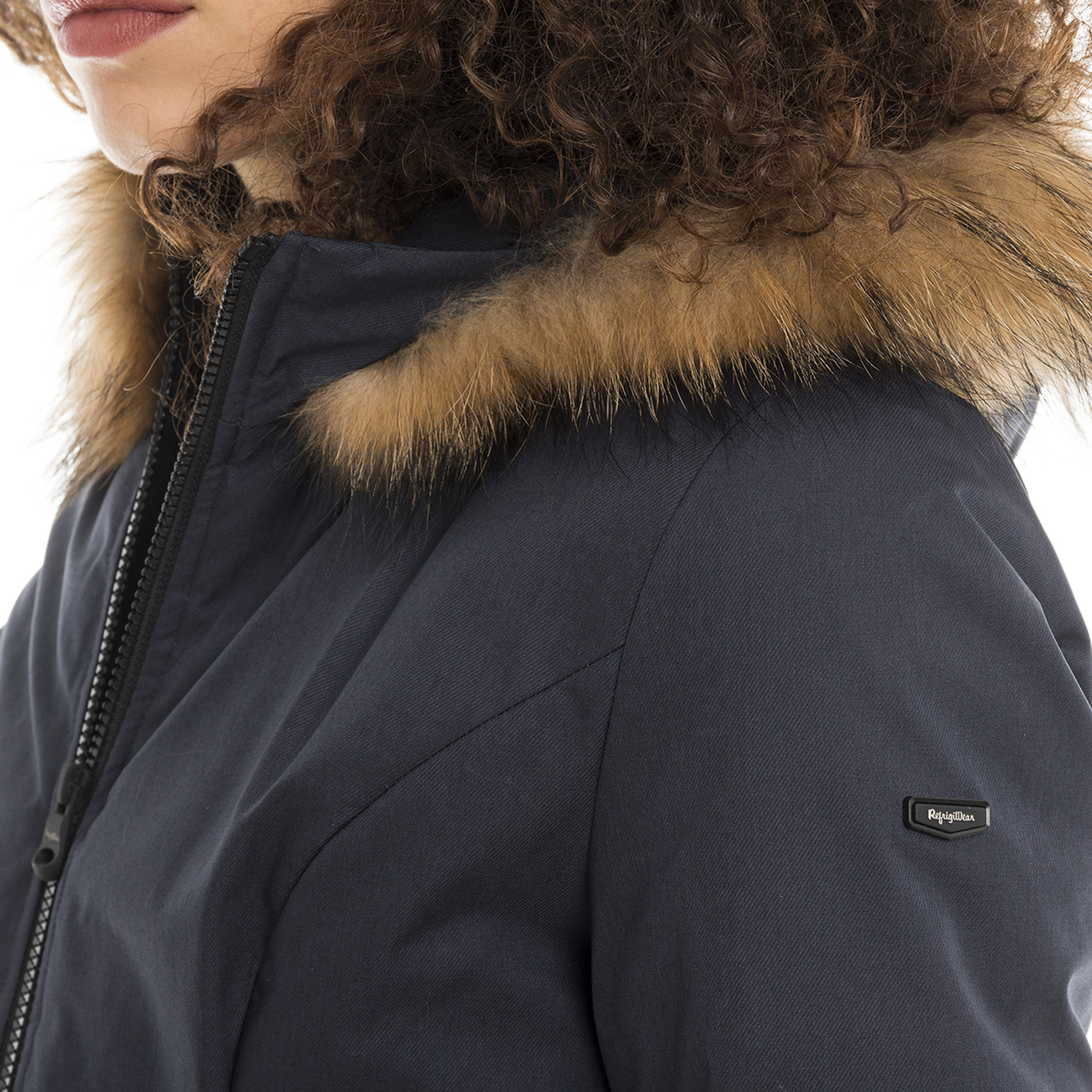 Giubbotto con cappuccio Wool Refined Jacket, blu Refrigiwear vista3