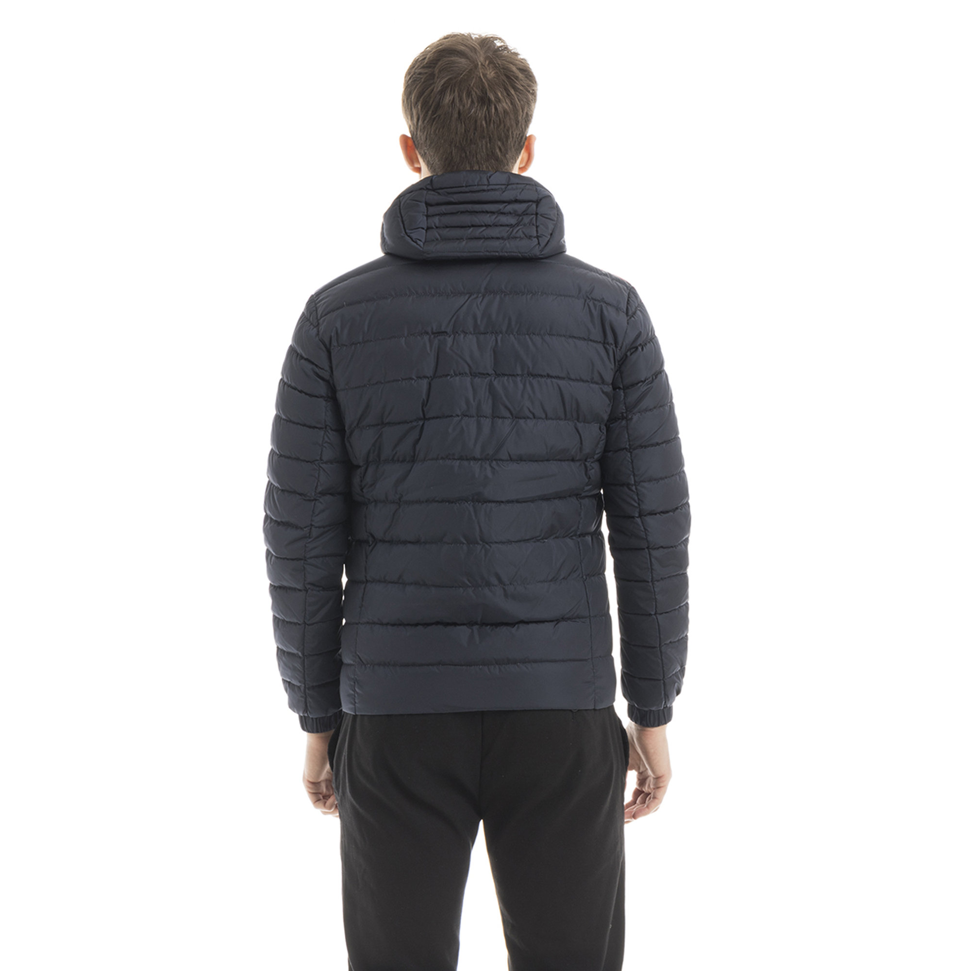 Piumino Stripe con cappuccio fisso blu Refrigiwear vista1