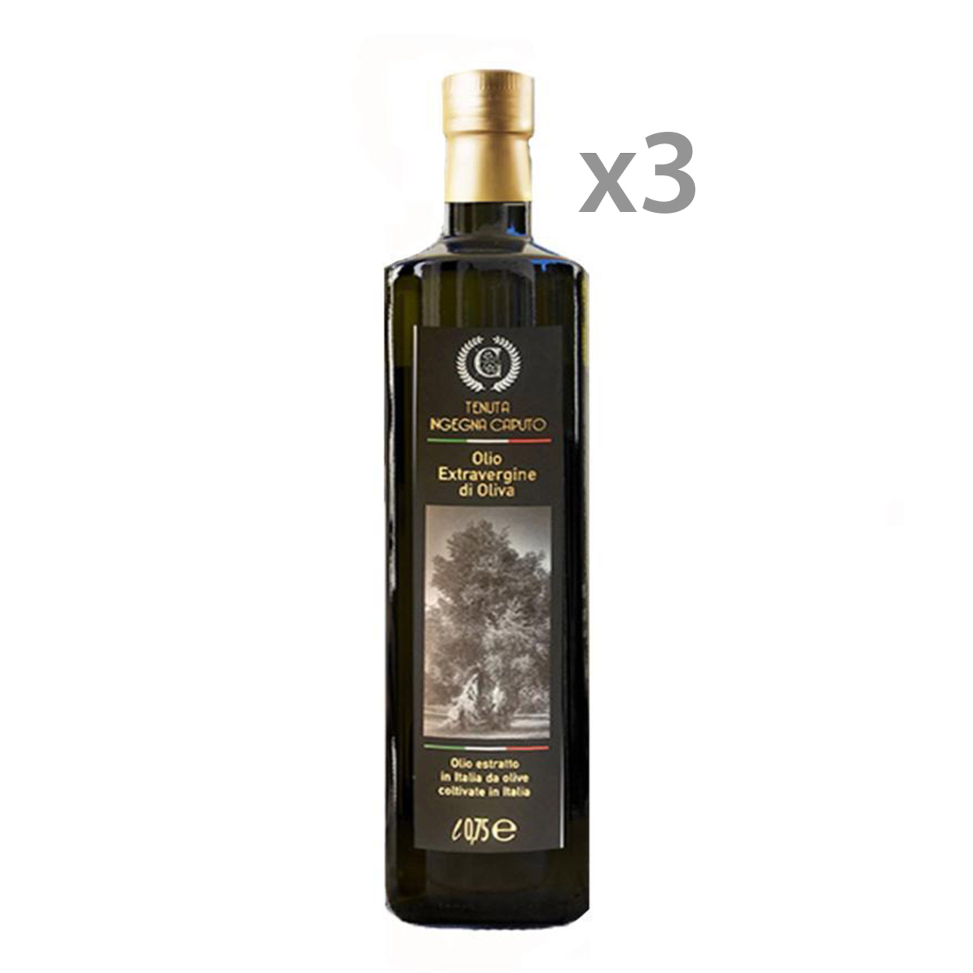 3 bottiglie - "Olio EVO delicato" 75 cl Ingegna Caputo vista0