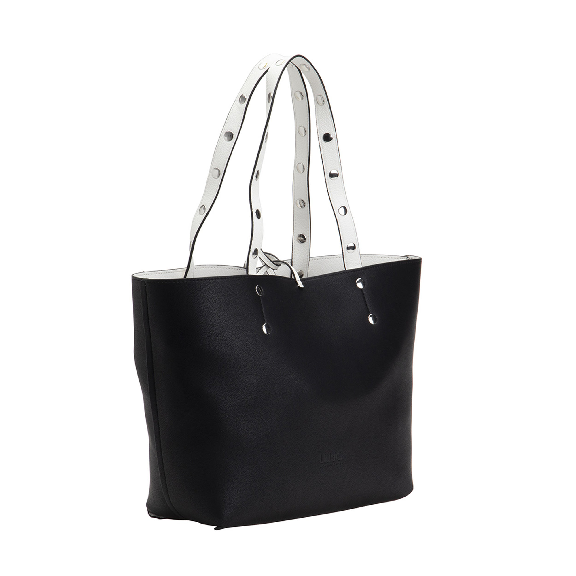 Shopping reversibile bianco e nero Liu Jo vista1