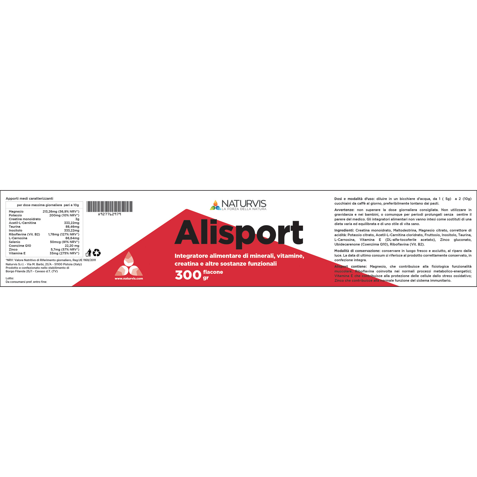 2 paquetes - Alisport polvo 300 gr Naturvis vista1