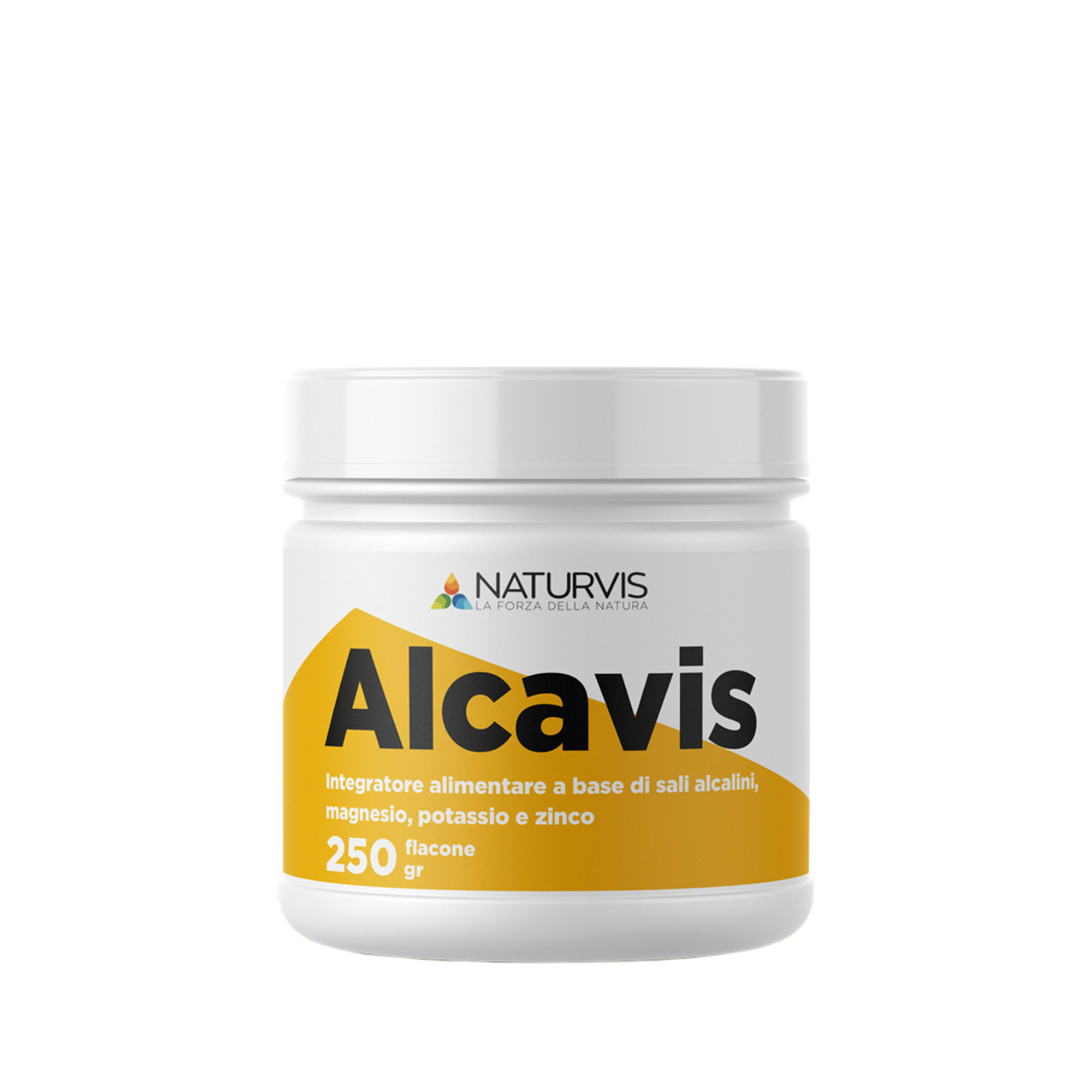 "Box Naturvis" - Vivere alcalini, vivere felici; Alcavis in polvere; Alcavis d3 compresse Naturvis vista2