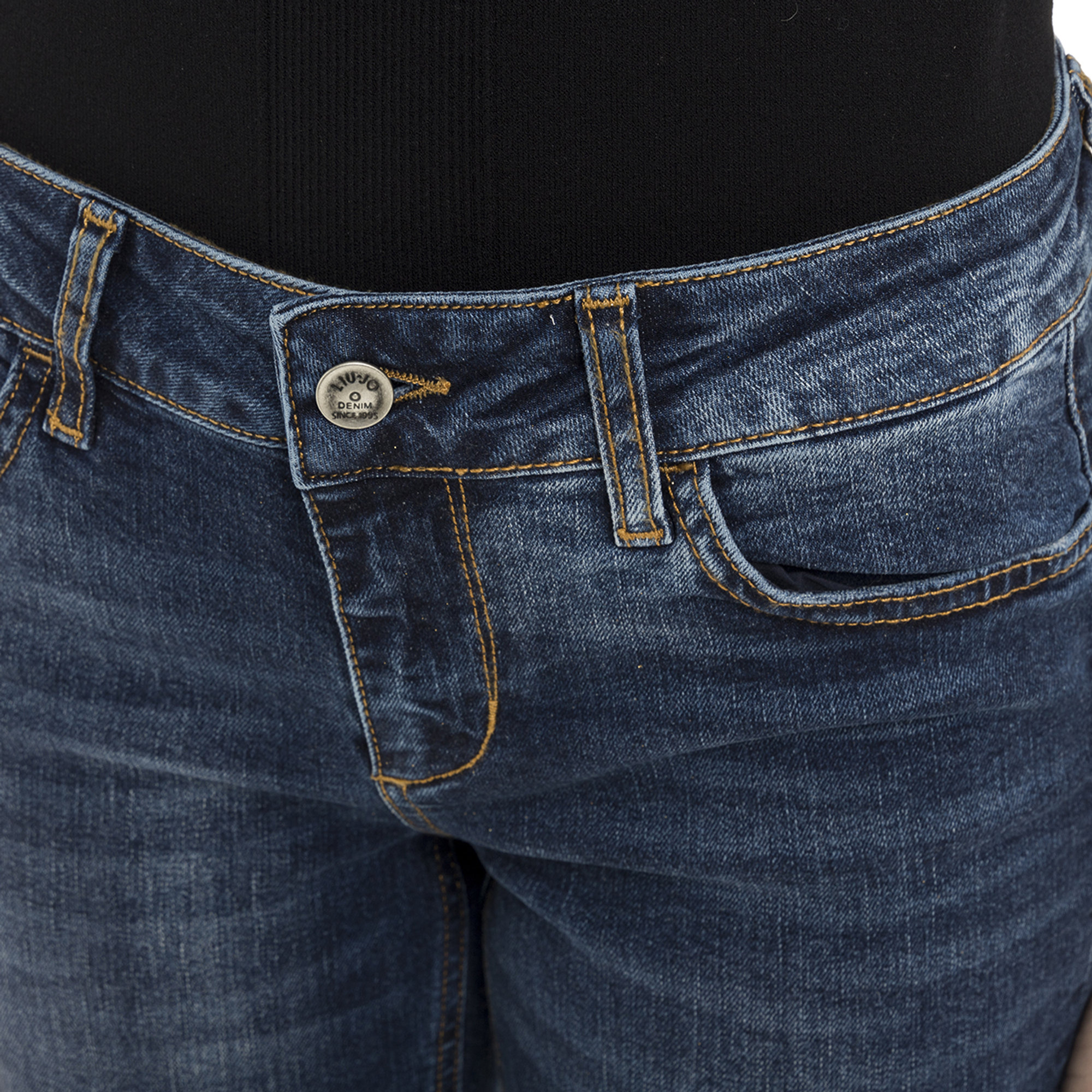Jeans con glitter oro al fondo Liu Jo vista3