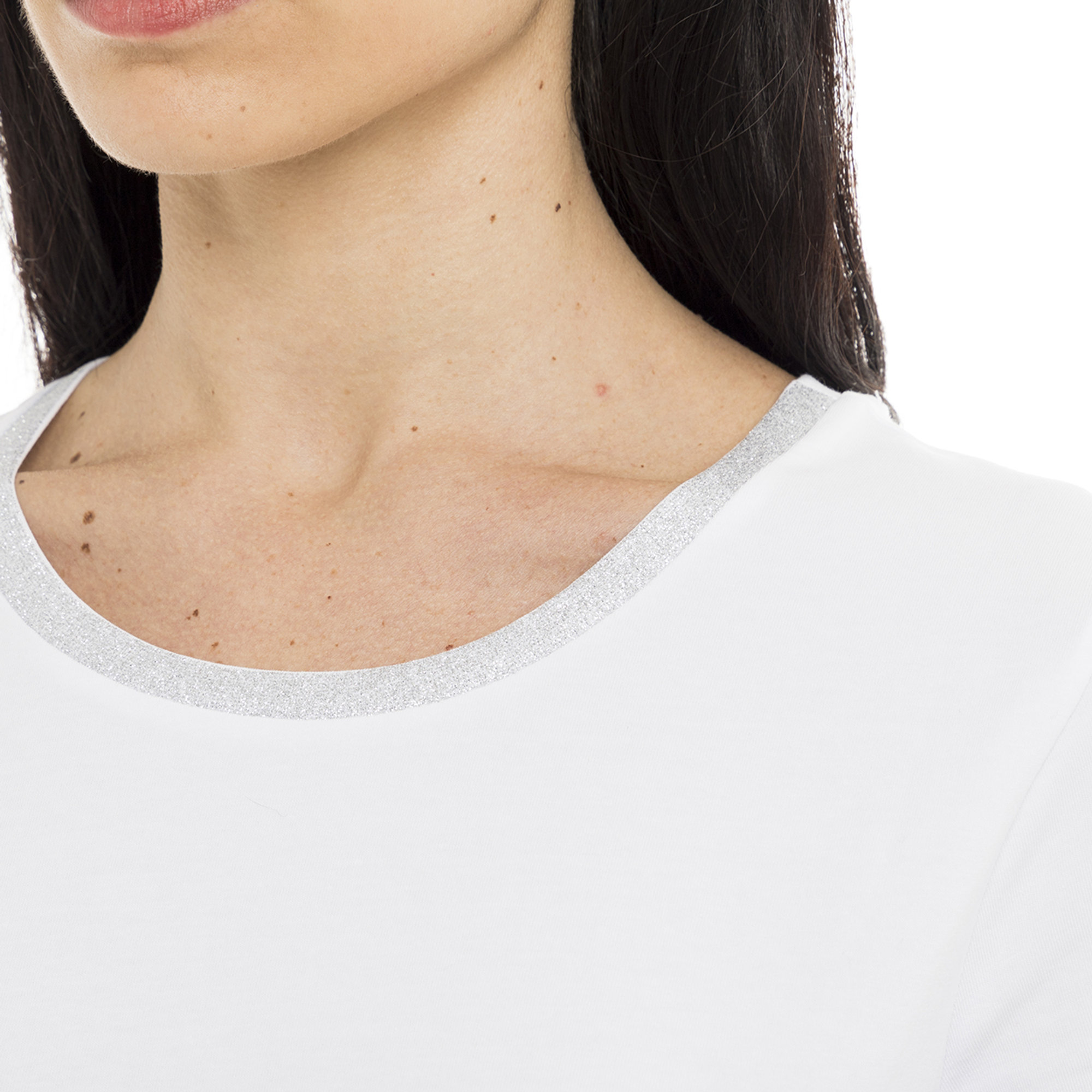 T-shirt in jersey bianca Liu Jo vista3
