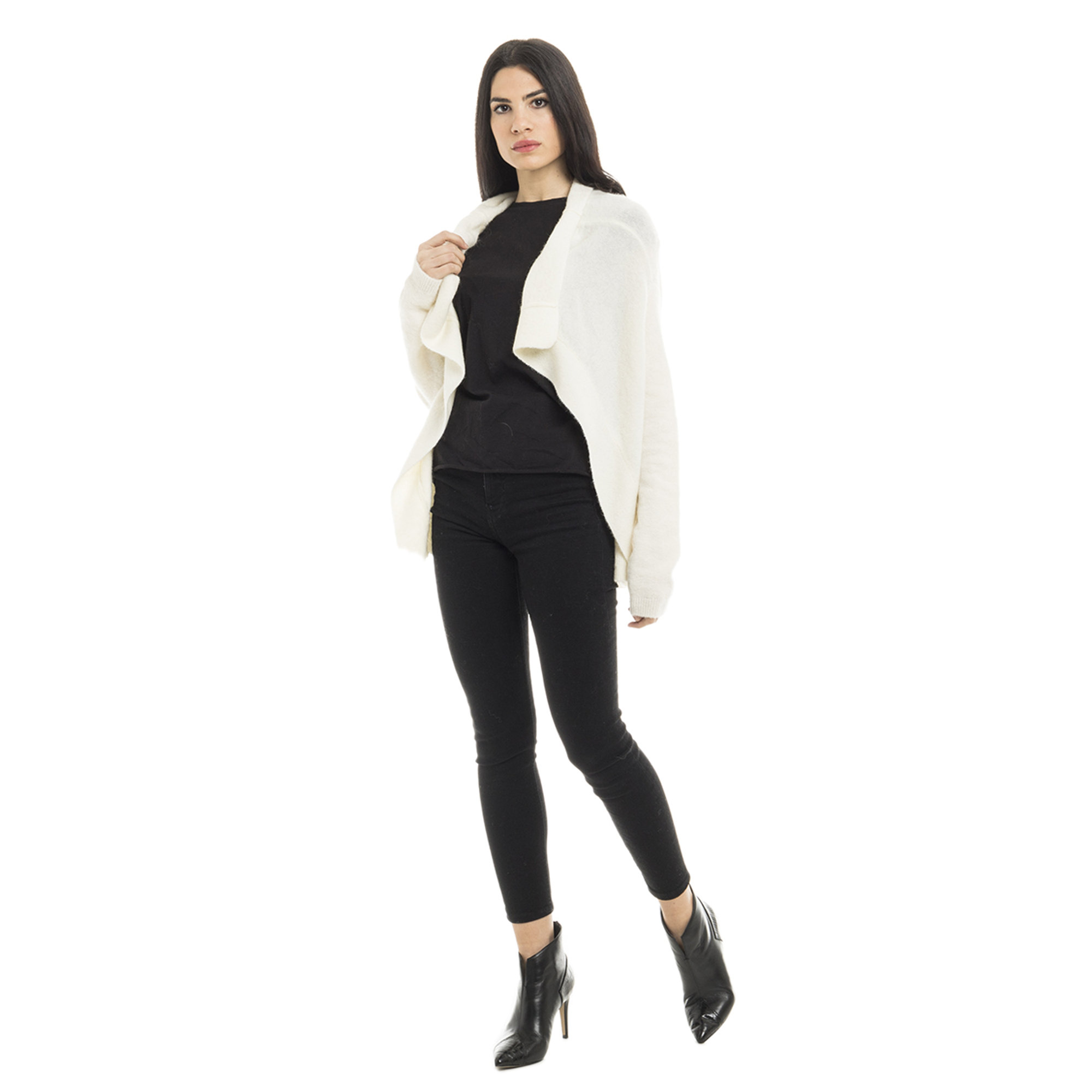 Cardigan misto alpaca panna Liu Jo vista2