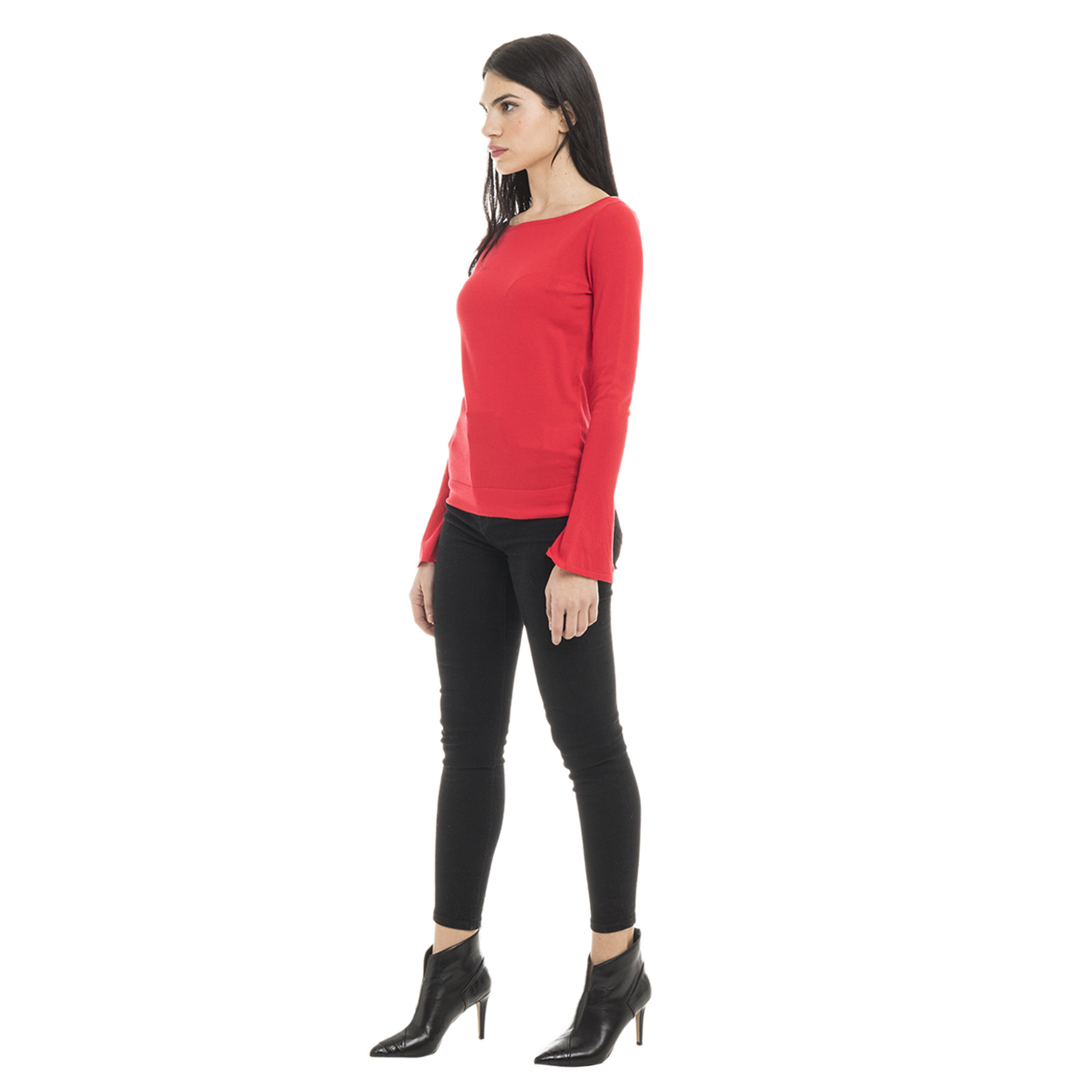 Maglia con dettaglio gioiello rossa Liu Jo vista1
