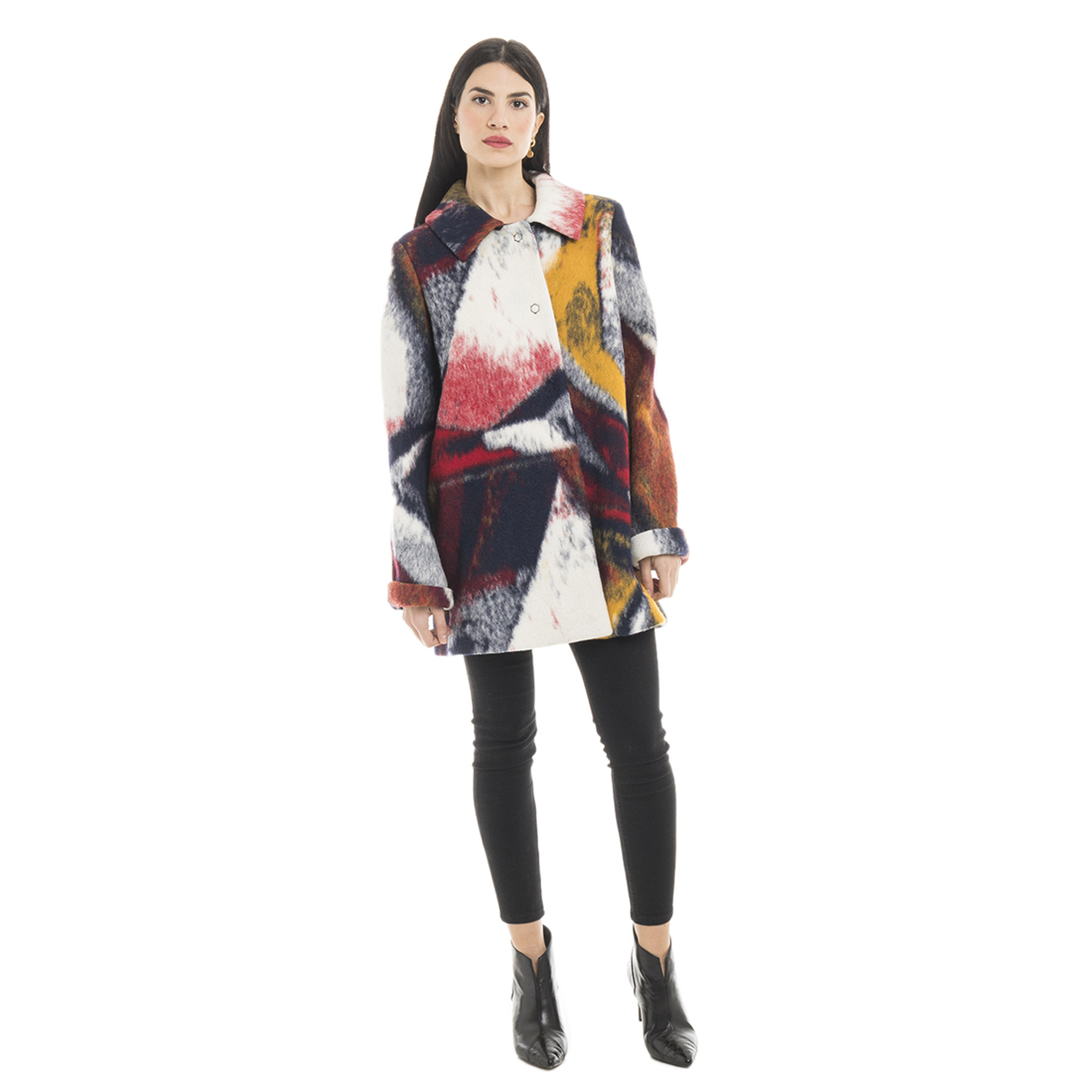 Cappotto in misto lana multicolor Liu Jo vista1