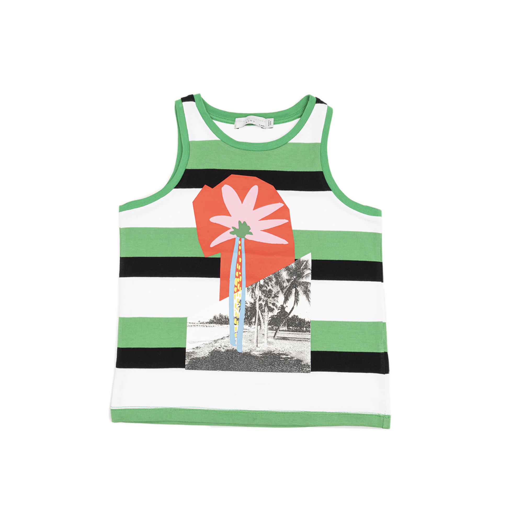 Canotta a righe multicolor con stampa Stella McCartney vista0