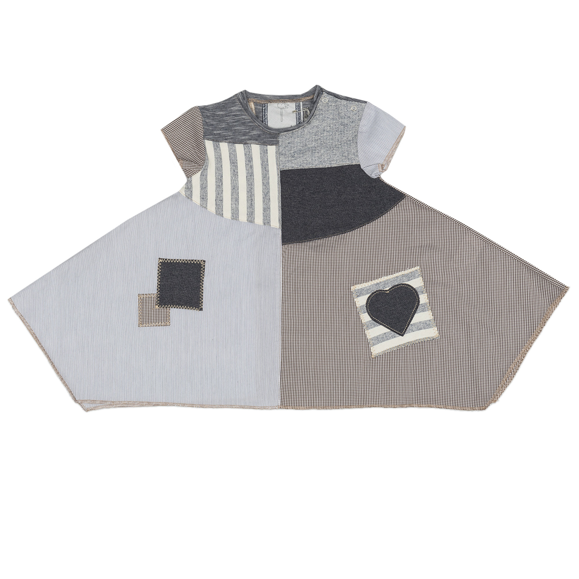 Abito patchwork multicolor FRUGOO vista0