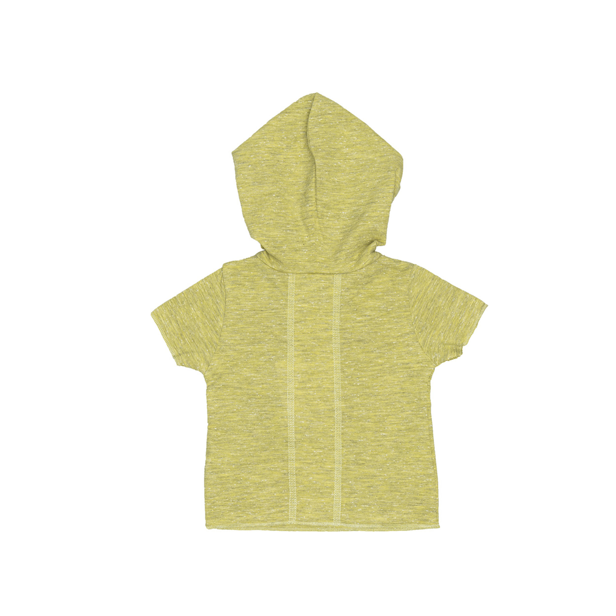 T-shirt con cappuccio giallo lime FRUGOO vista1