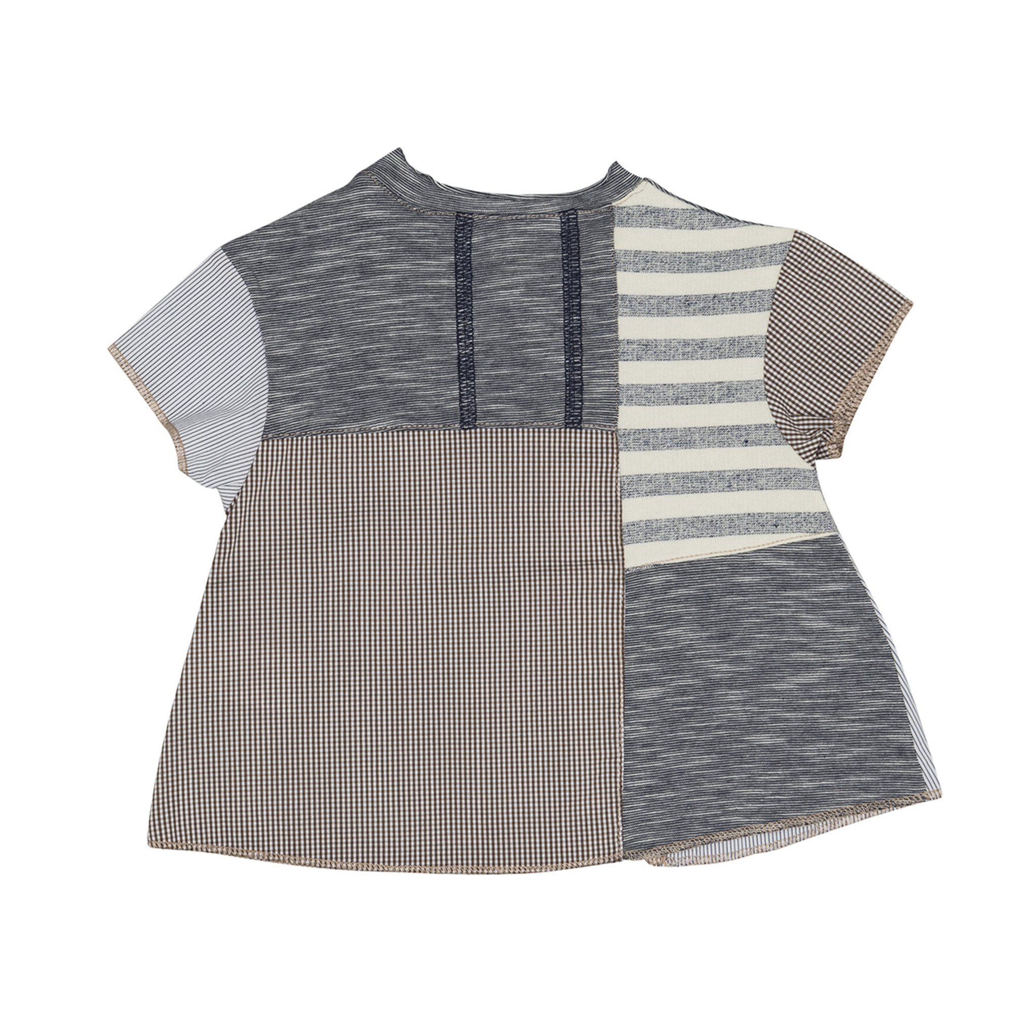T-shirt patchwork multicolor FRUGOO vista1