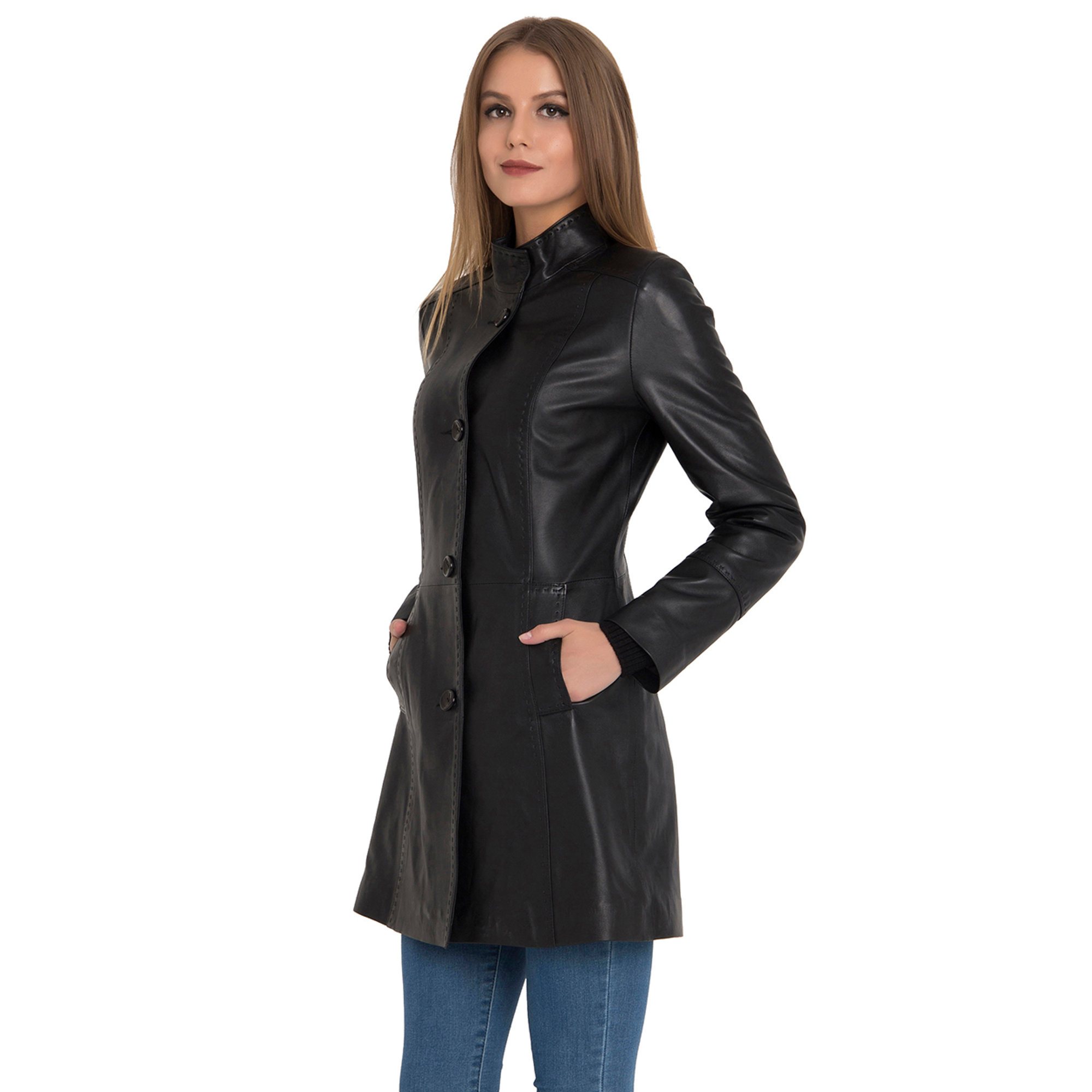 Cappotto svasato nero Iparelde vista0