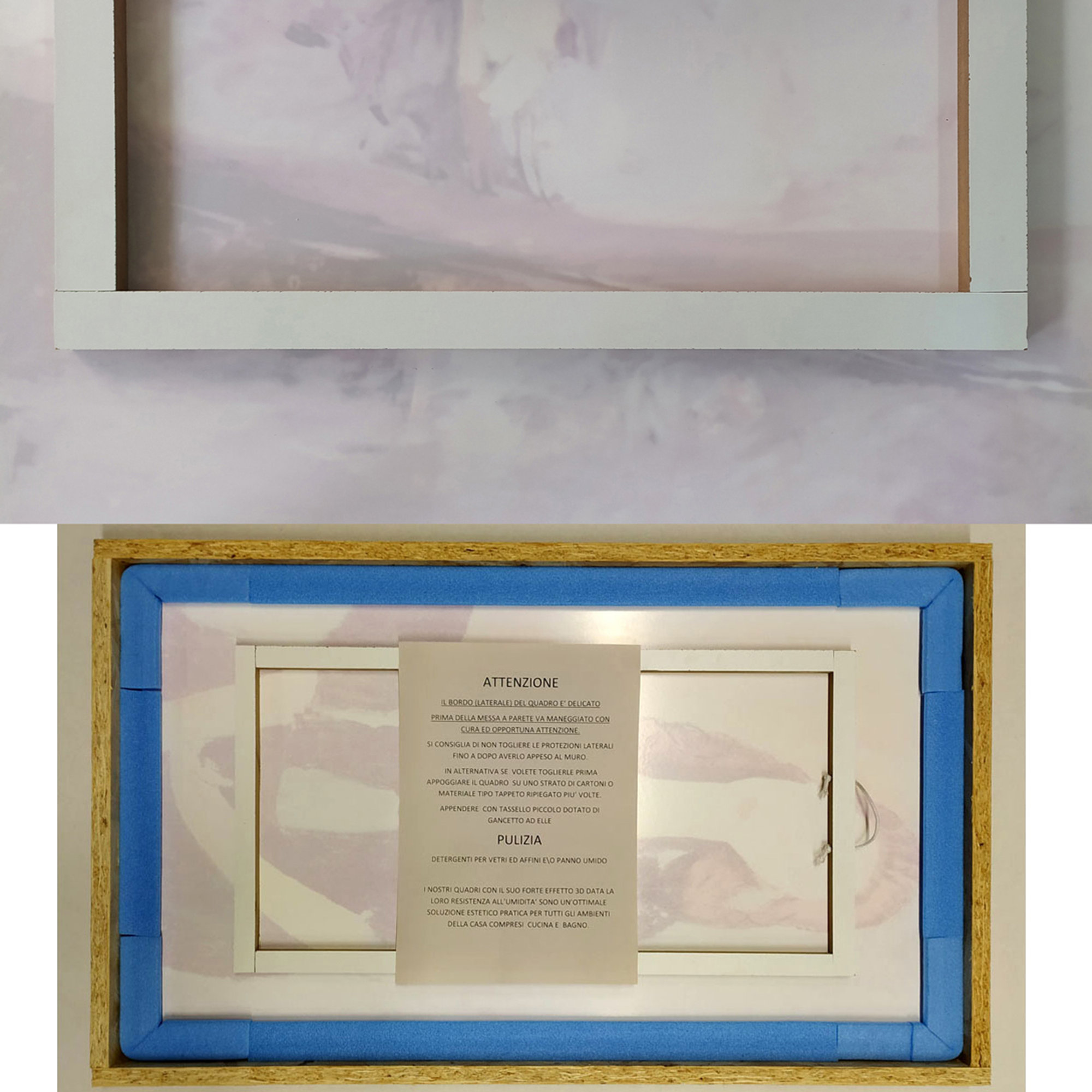 OPERE D'ARTE SU VETRO - Quadro con lavorazione in finitura bianca- Modigliani Ritratto di donna con cappello Florence Glass vista2