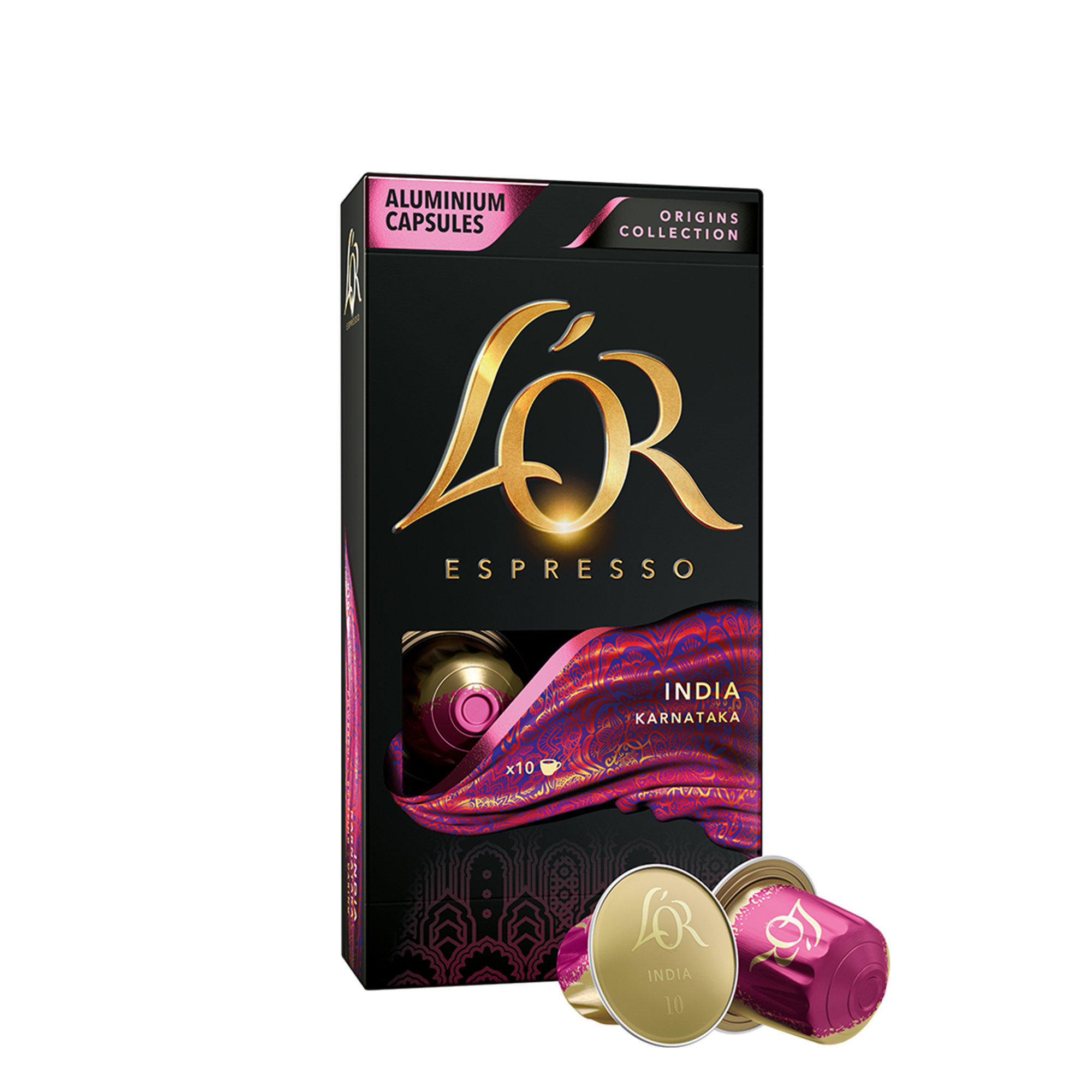 Mix L'OR 60 cápsula Especial: 20 India - 20 Colombia - 20 Onyx L'Or vista1
