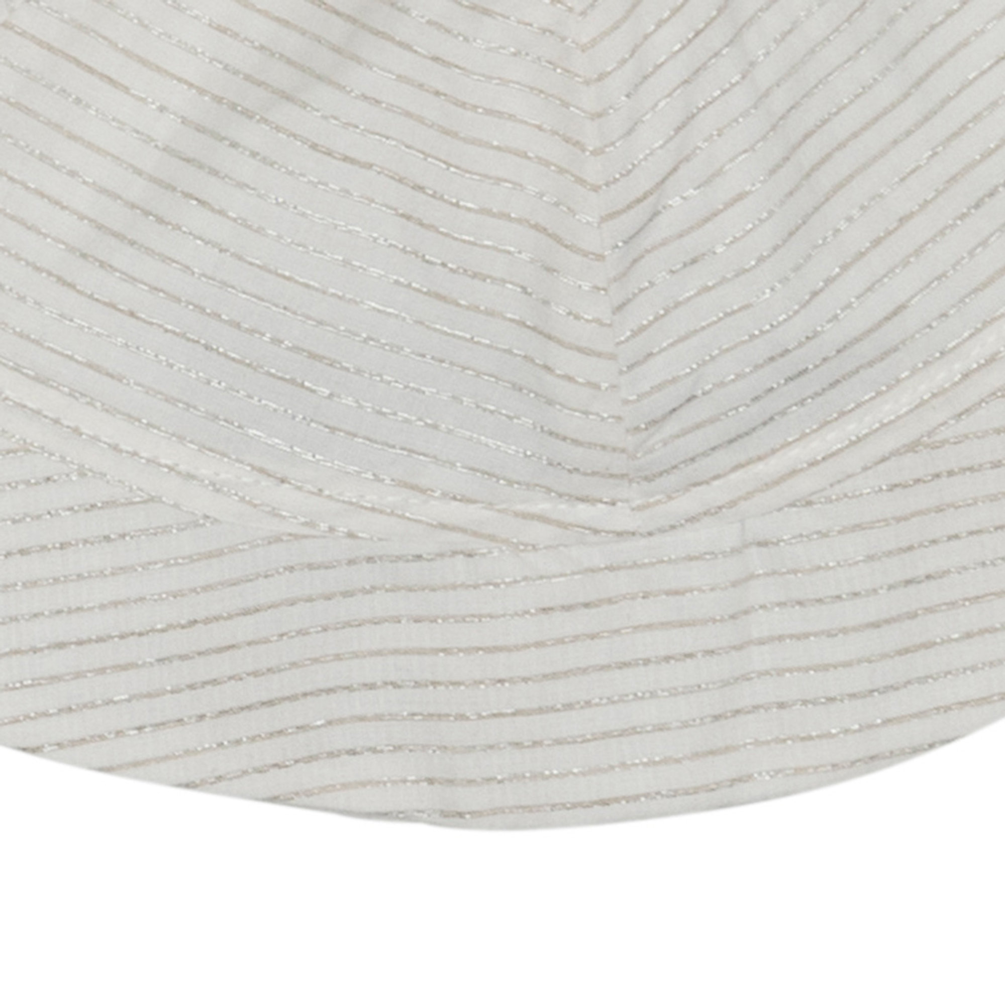 Cappellino neonata bianco e argento Yellowsub vista2