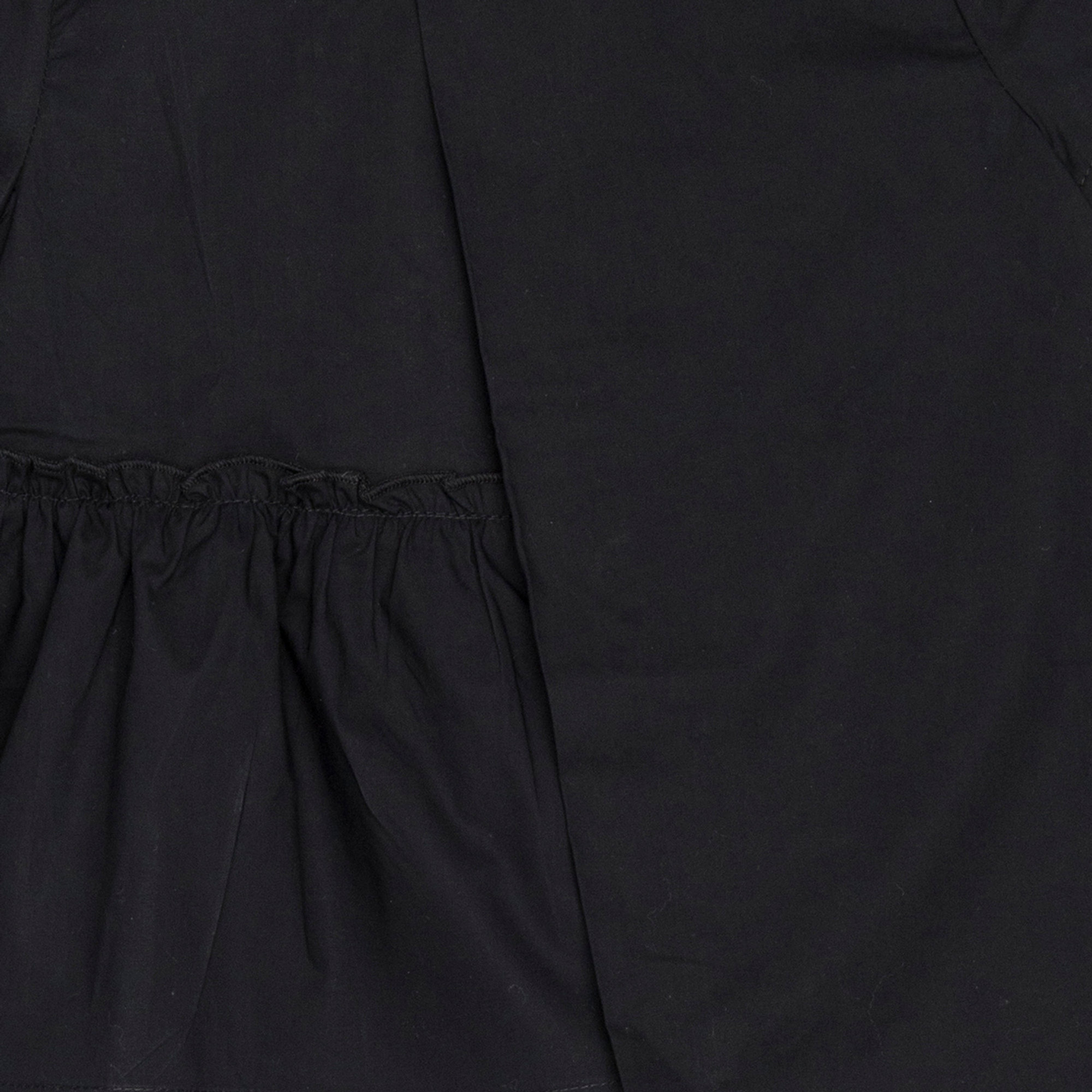Blusa bimba colore nero con frappa laterale Yellowsub vista2