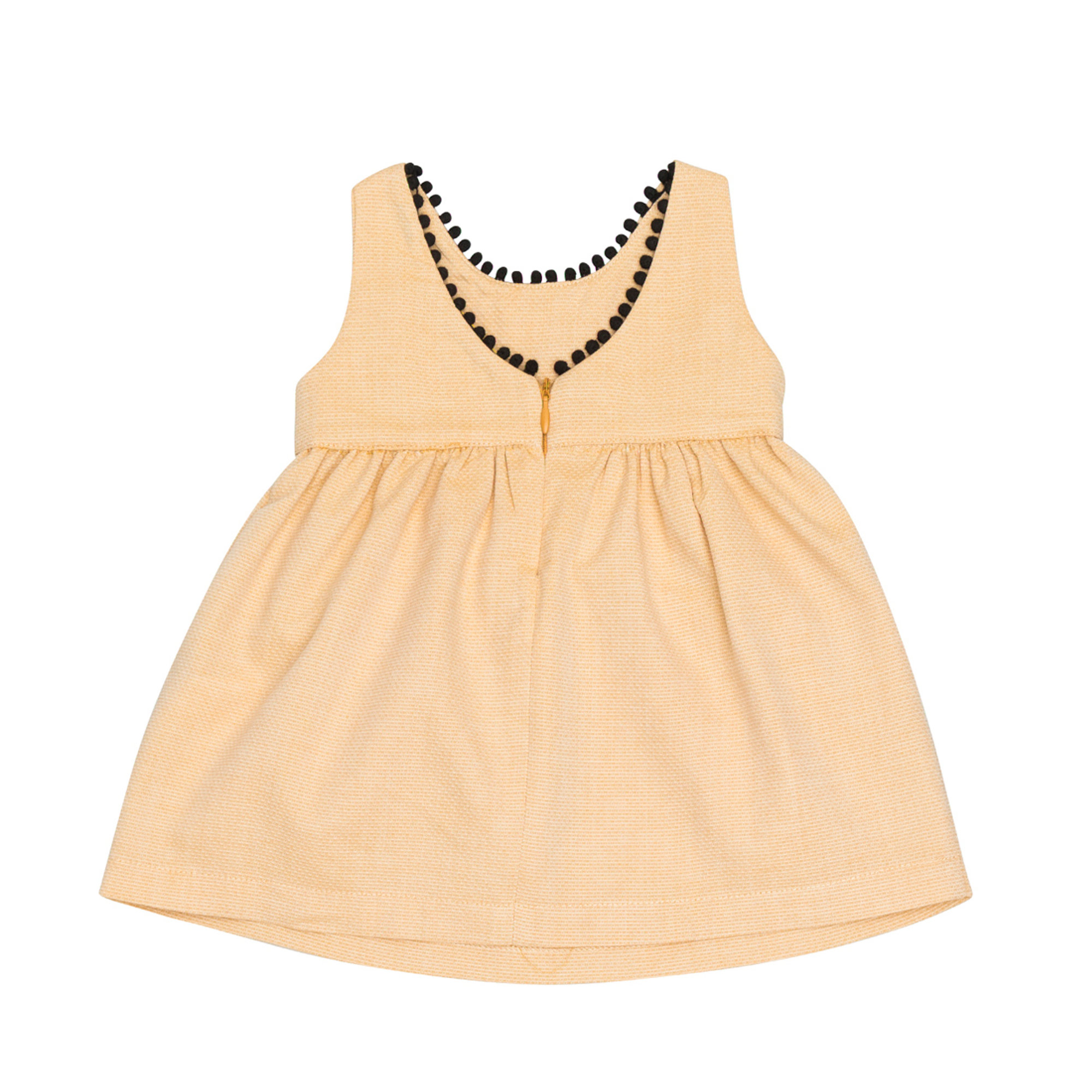 Abito neonata beige e nero Yellowsub vista1