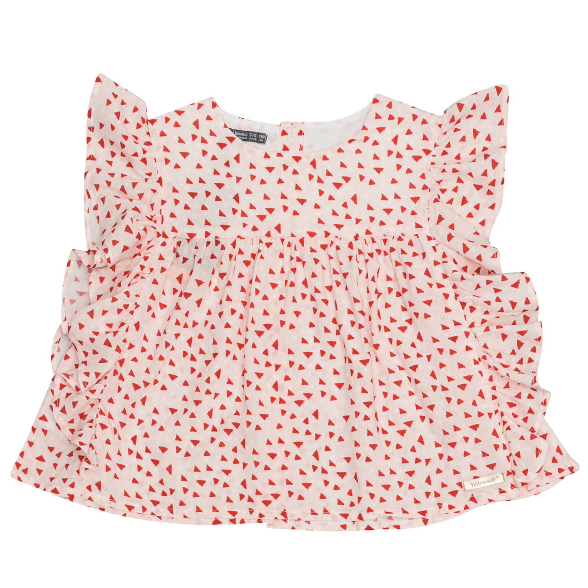 Blusa multicolor con volant Yellowsub vista0