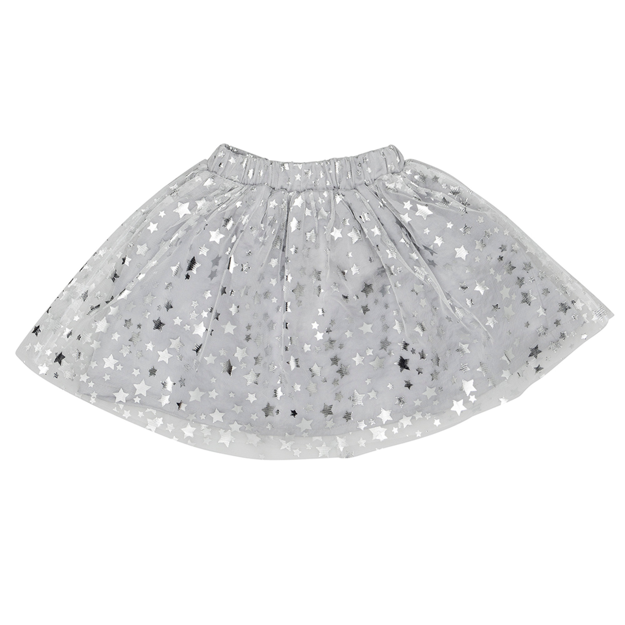 Gonna neonata in tulle con stelle argento Yellowsub vista0