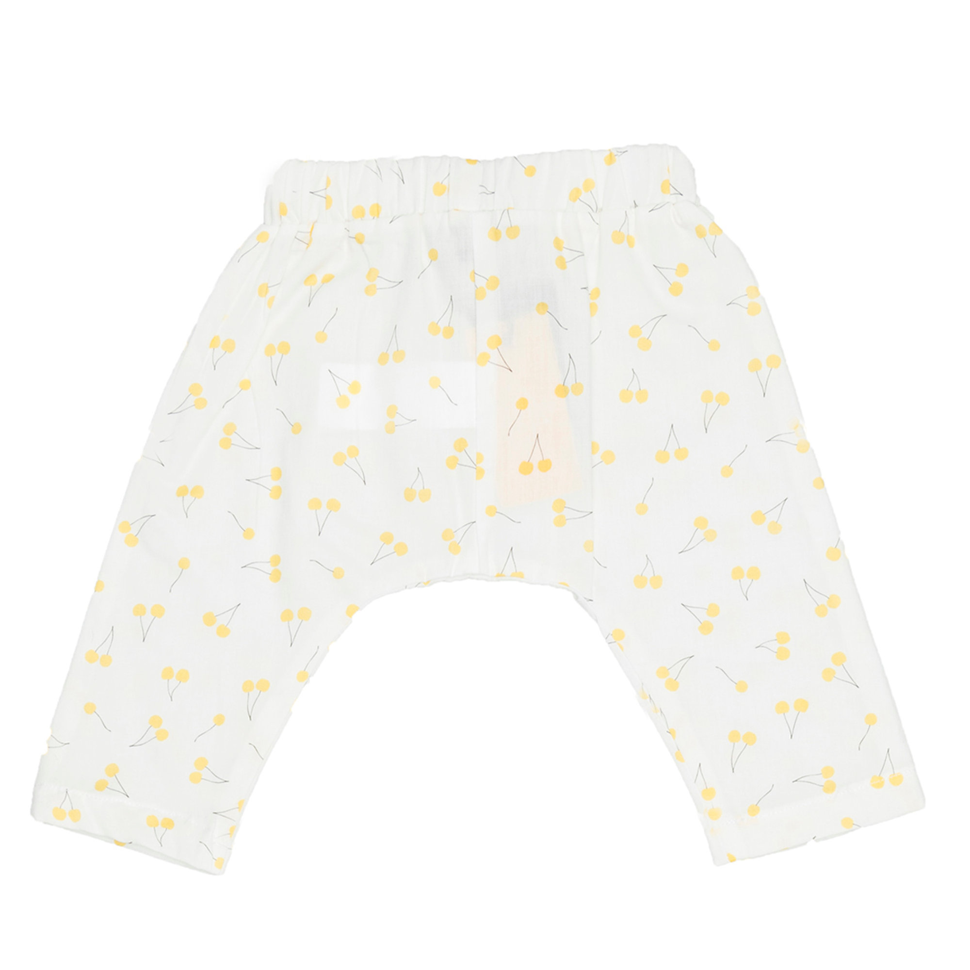 Pantalone lungo bianco con ciliegie Yellowsub vista2