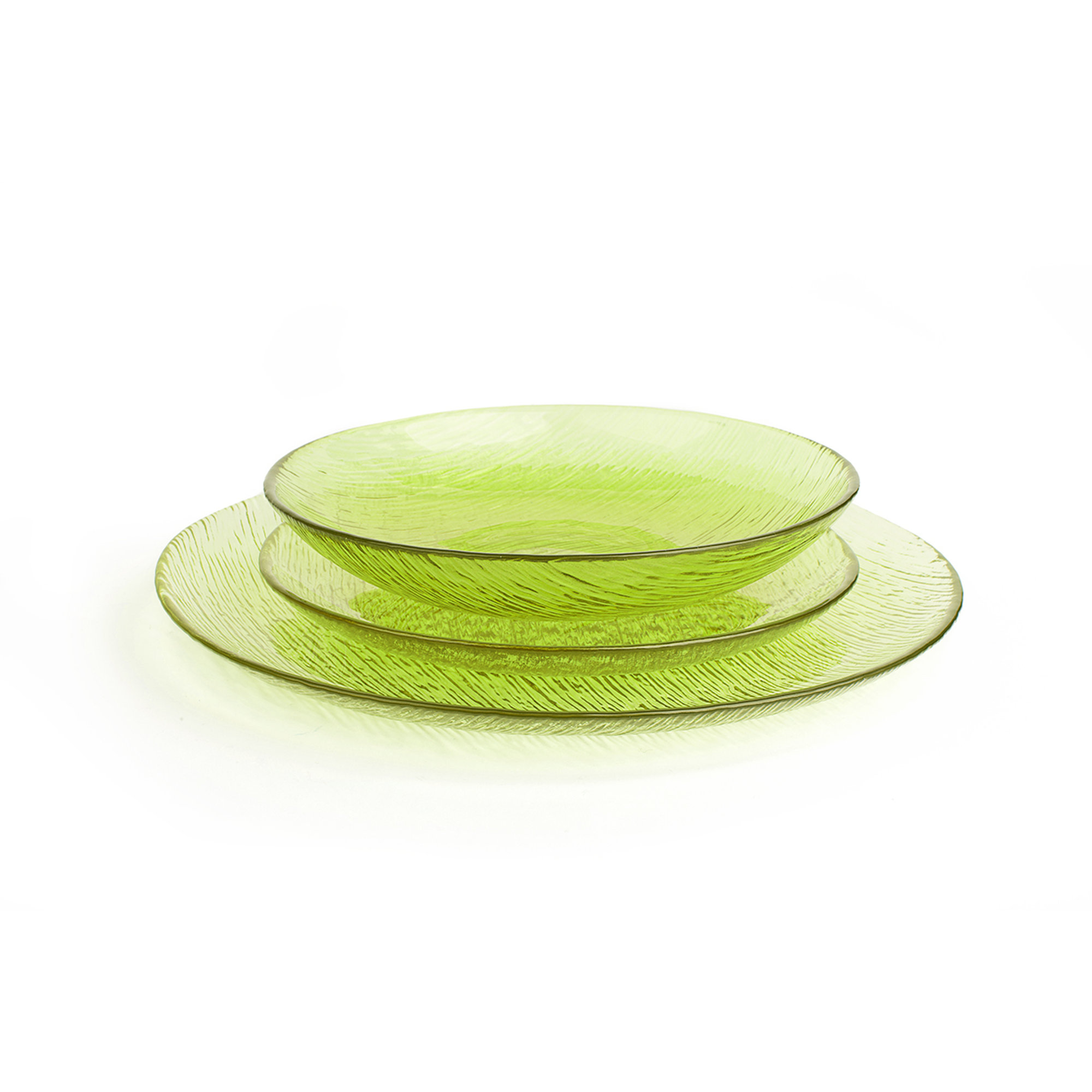 Servizio piatti 12pz Scratch, verde La tavola di primavera vista1