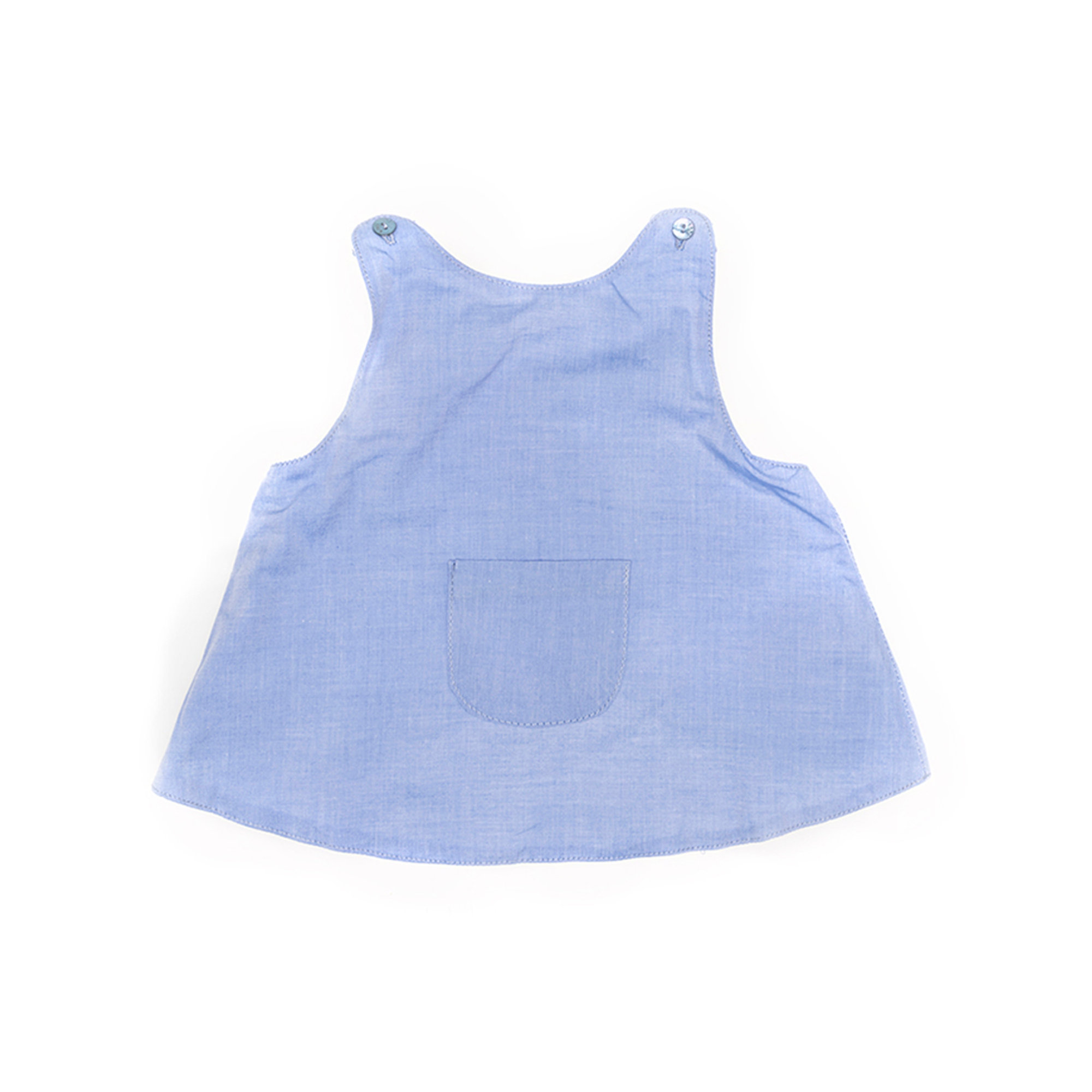 Top incrociato sul retro azzurro KNOT vista0
