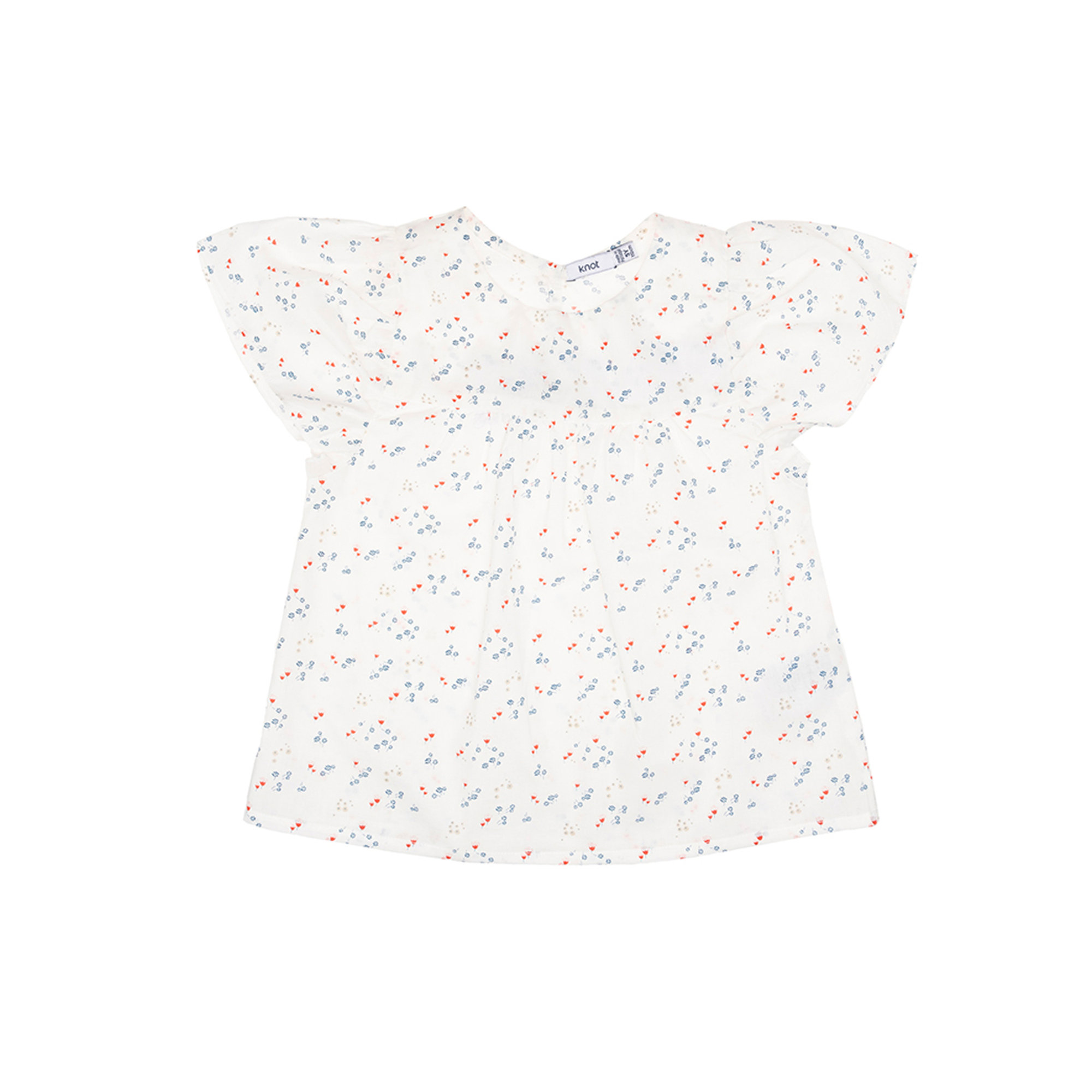Blusa a fiori KNOT vista0