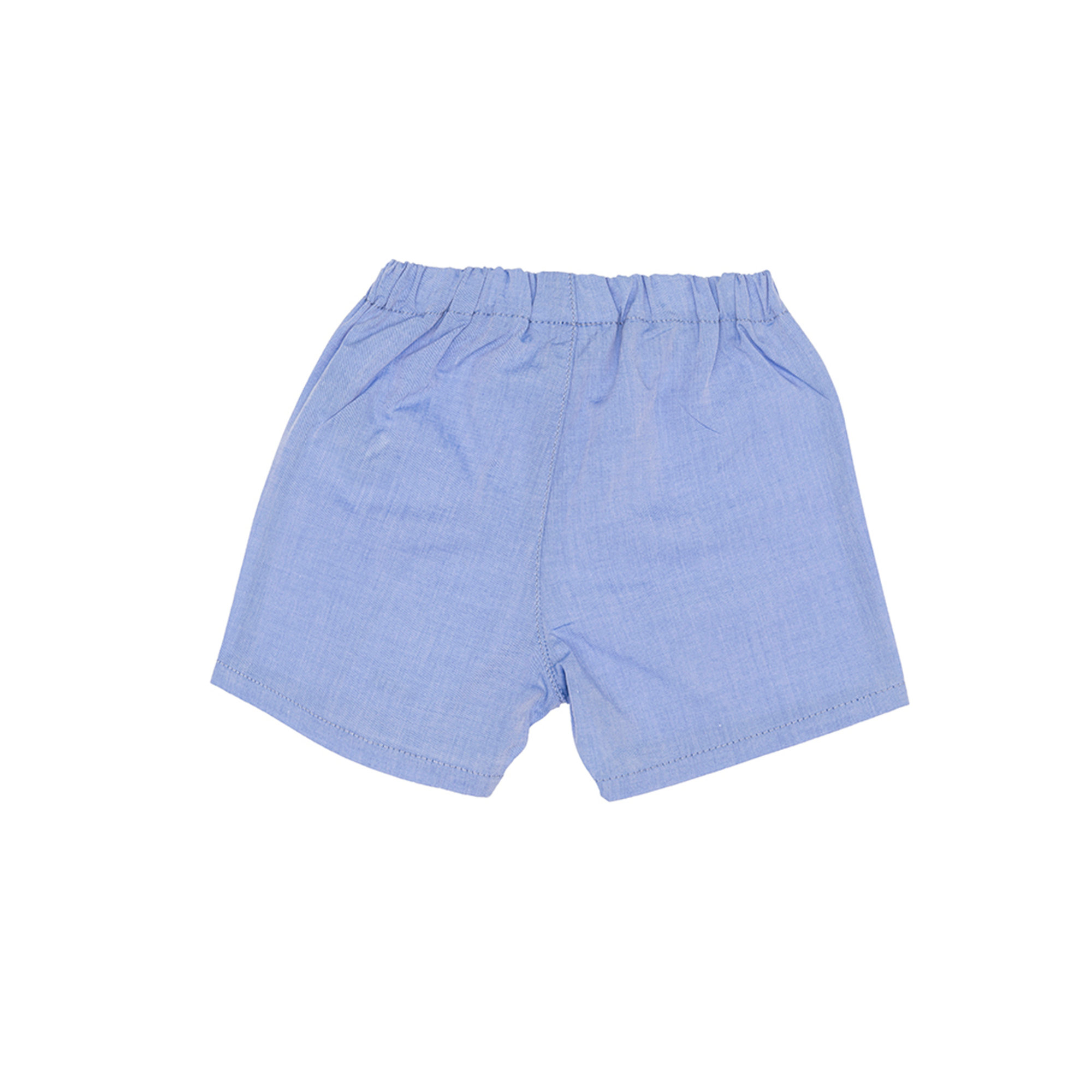Shorts in cotone azzurri KNOT vista1