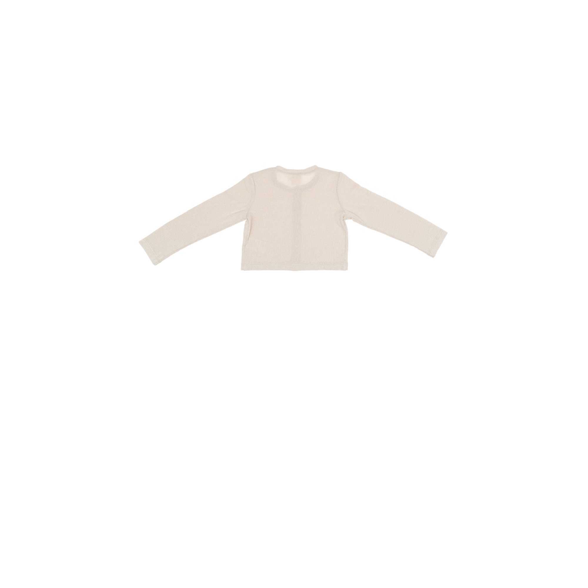 Cardigan beige con fili lurex oro CAFFè D'ORZO vista1