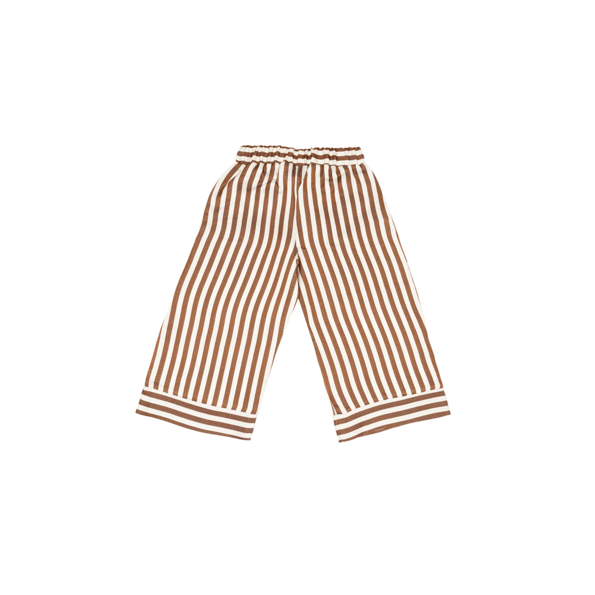 Pantaloni ampi in drill seta rigati multicolor CAFFè D'ORZO vista1