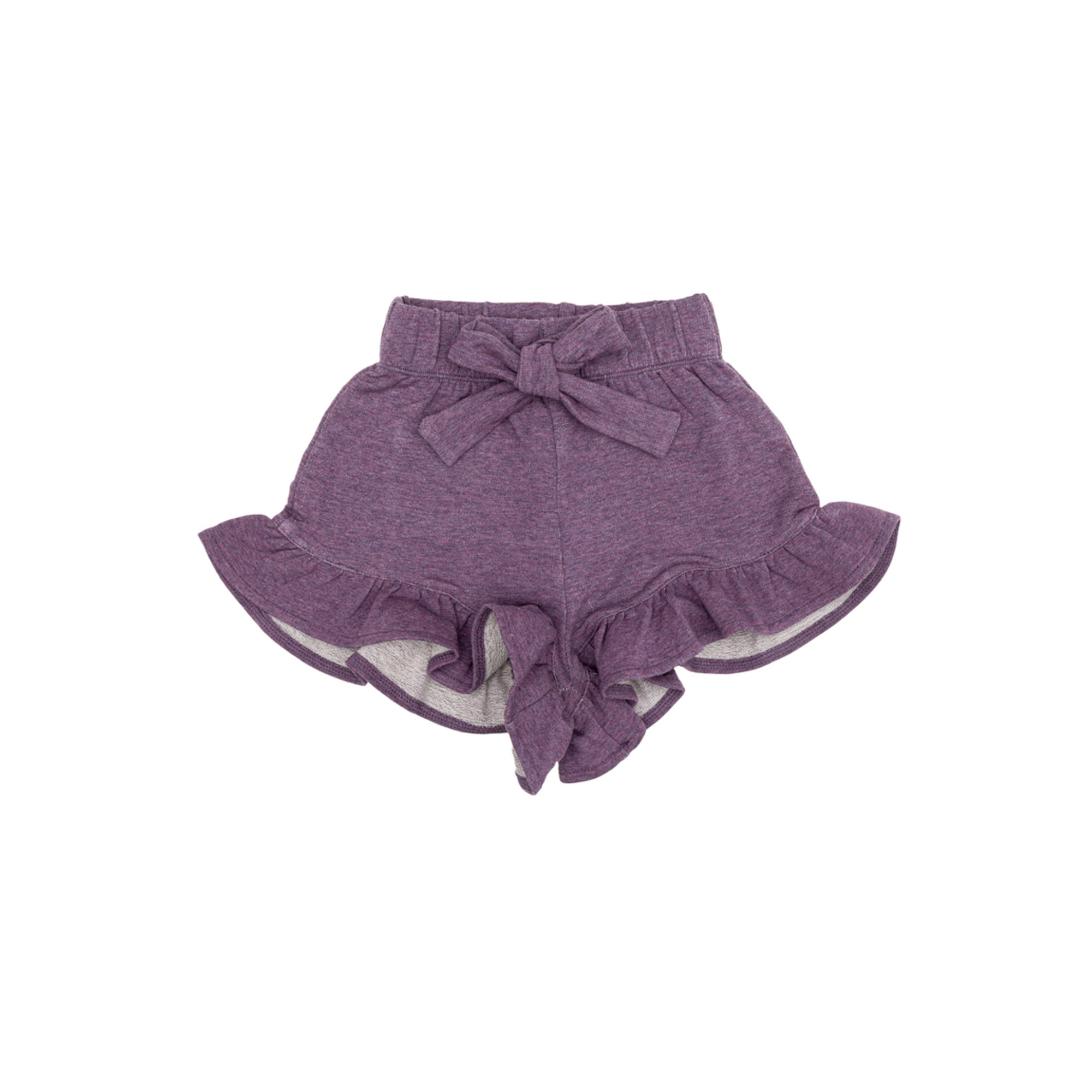 Short sgambato con frappe e fiocco colore viola CAFFè D'ORZO vista0