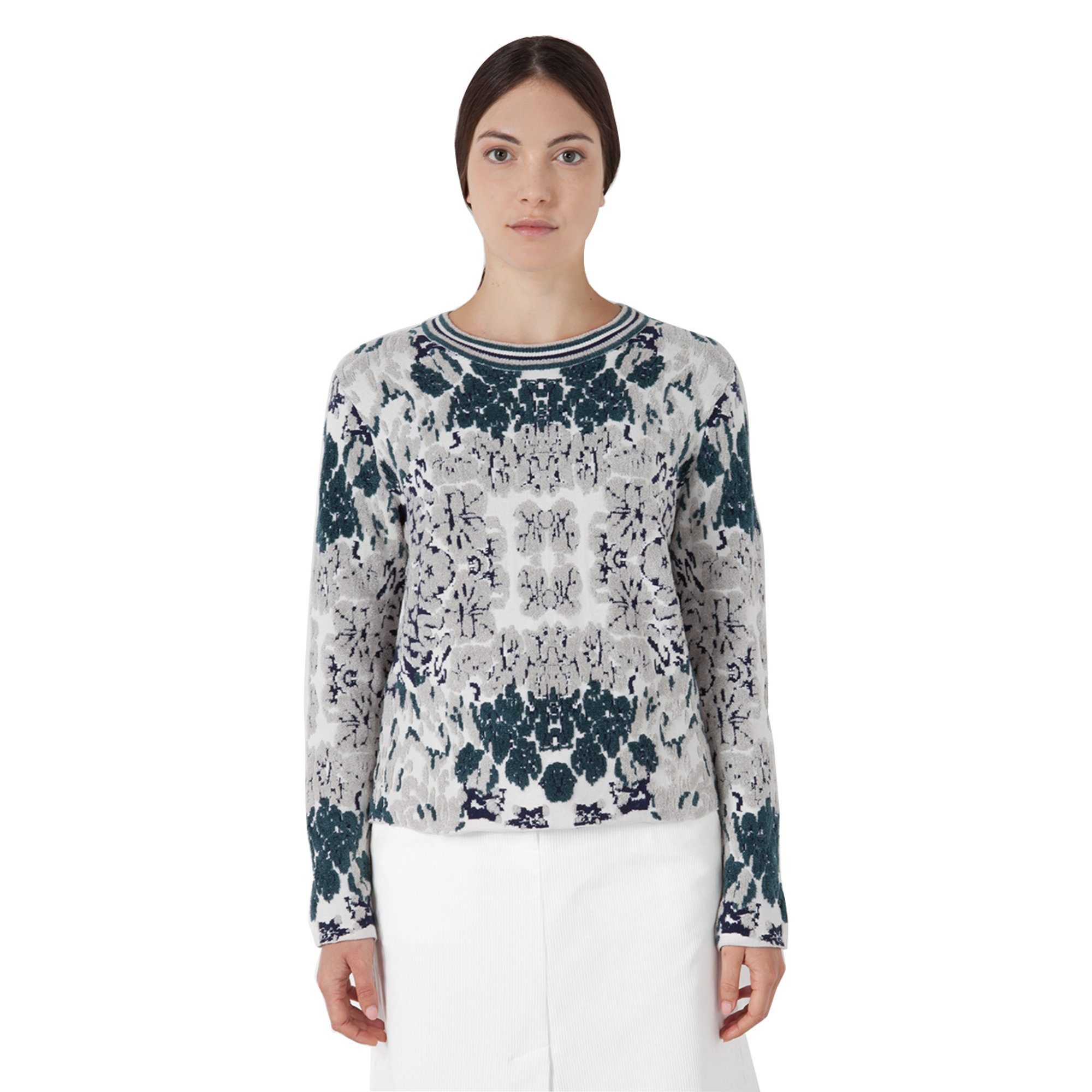 Maglia viscosa stretch e ciniglia, multicolore Stefanel vista0