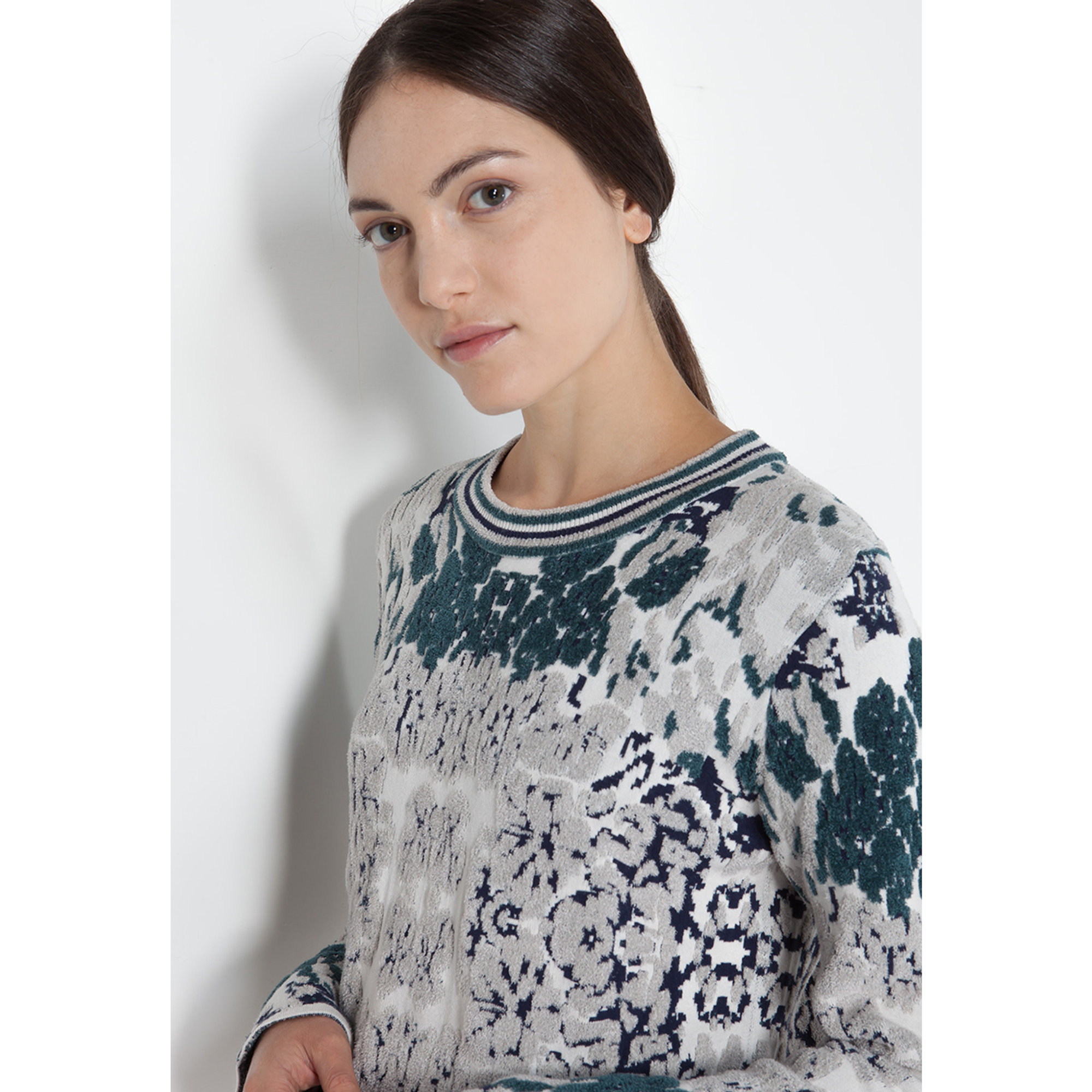 Maglia viscosa stretch e ciniglia, multicolore Stefanel vista3