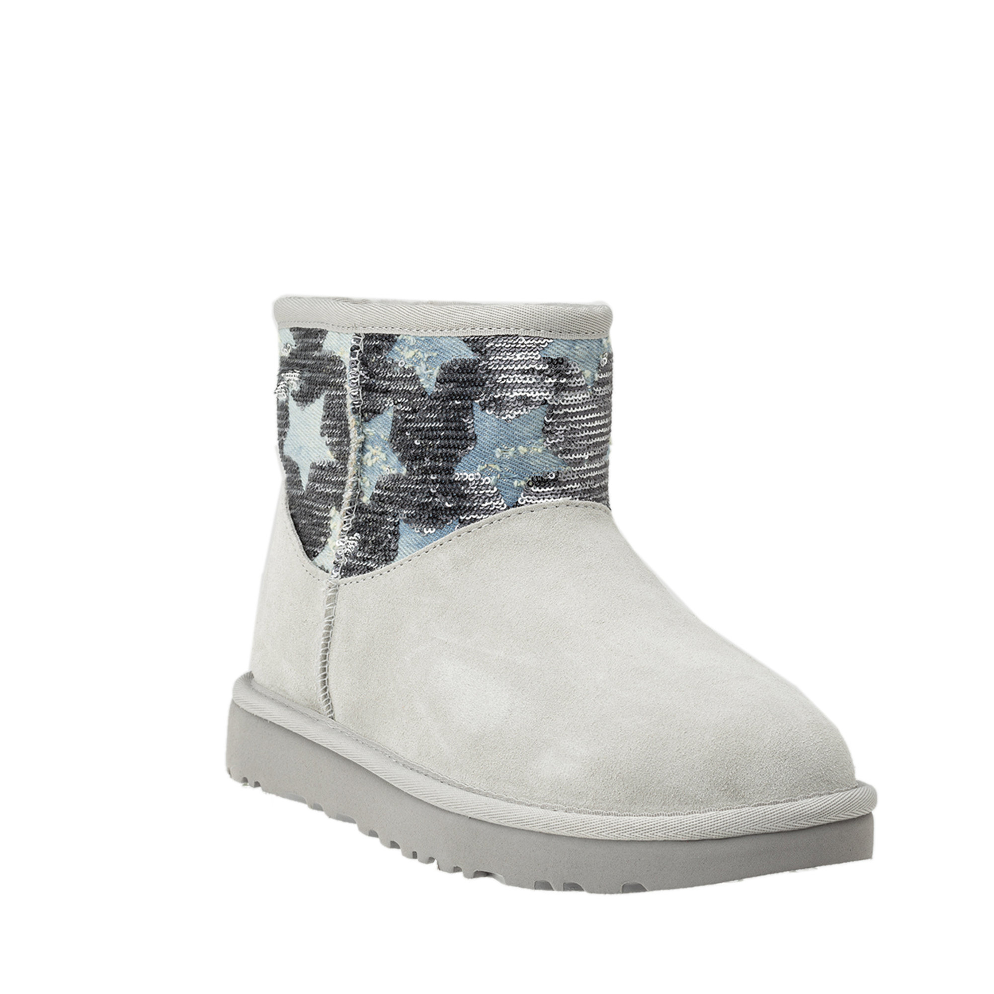 Stivali Classic mini Sequin Stars grigi Ugg vista1