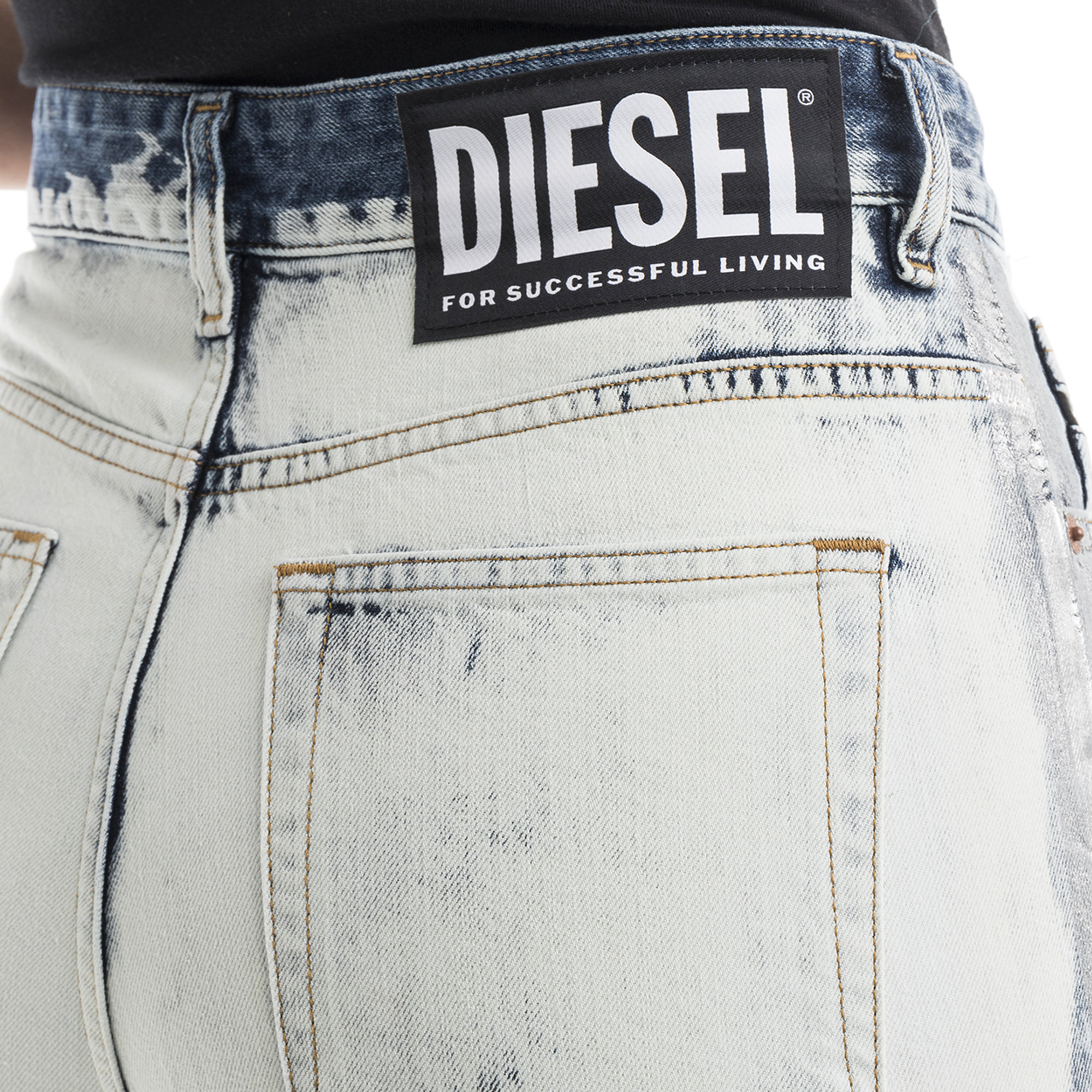 Jeans Diesel taglio straight blu Diesel  vista3