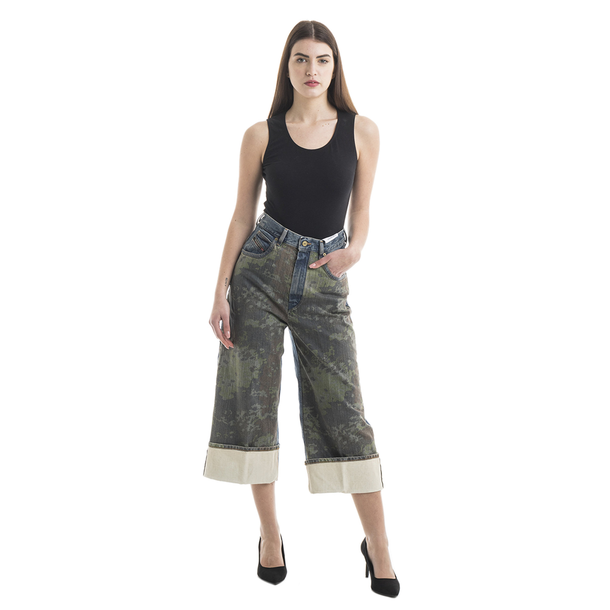 Jeans a gamba ampia Diesel blu Diesel  vista1