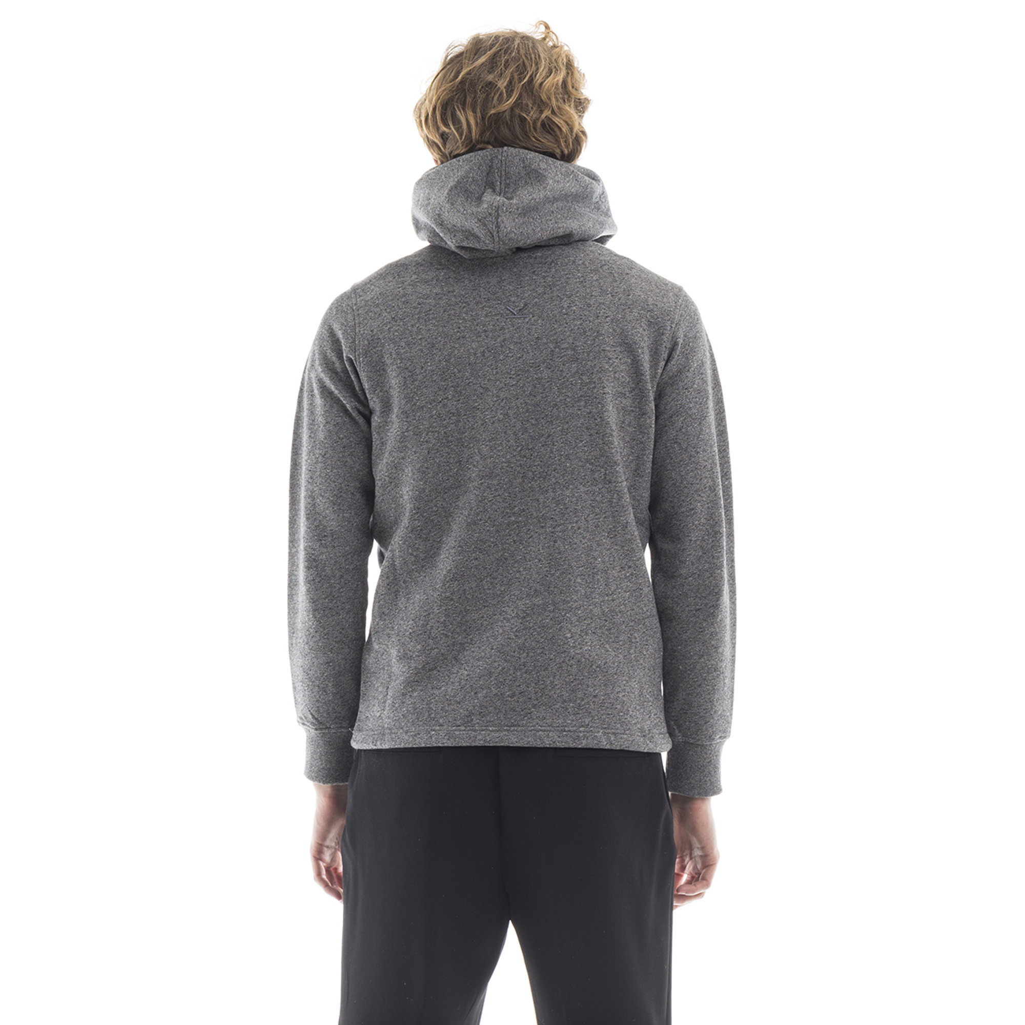 Felpa Tigre con cappuccio grigio melange Kenzo vista2