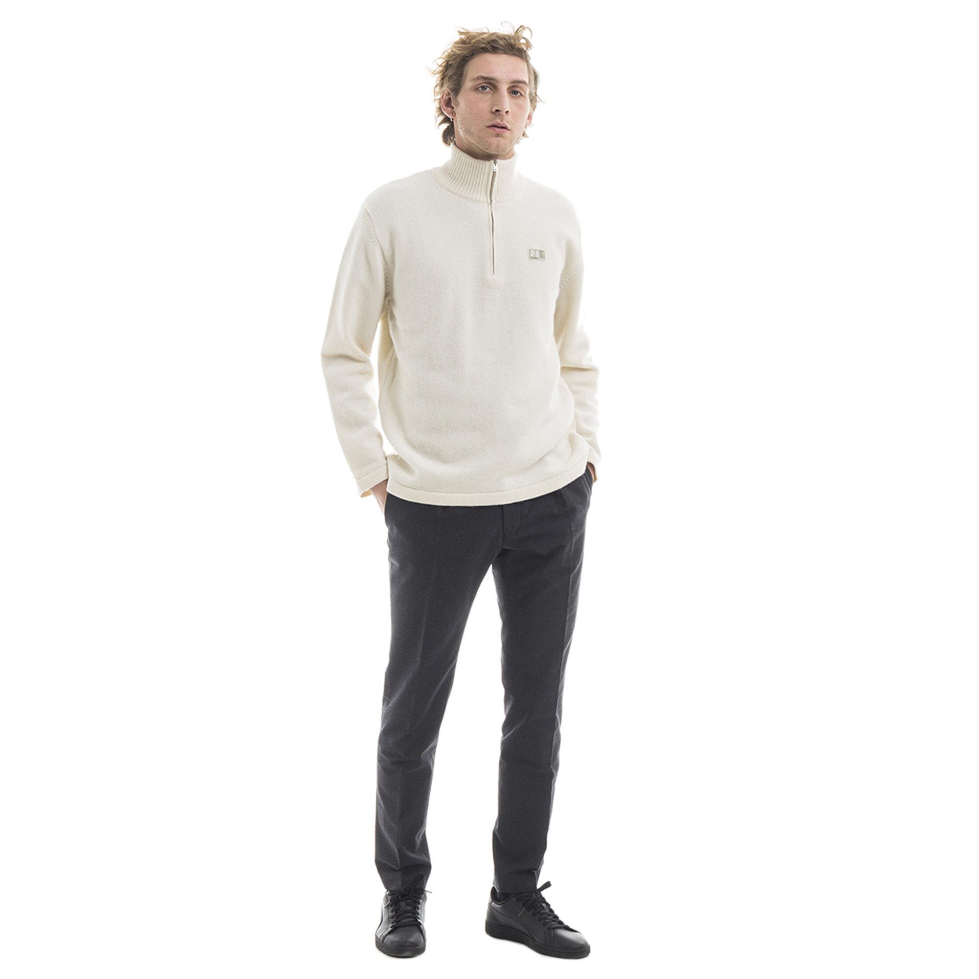 Maglia in lana Maison Kitsuné avorio Maison Kitsuné vista1