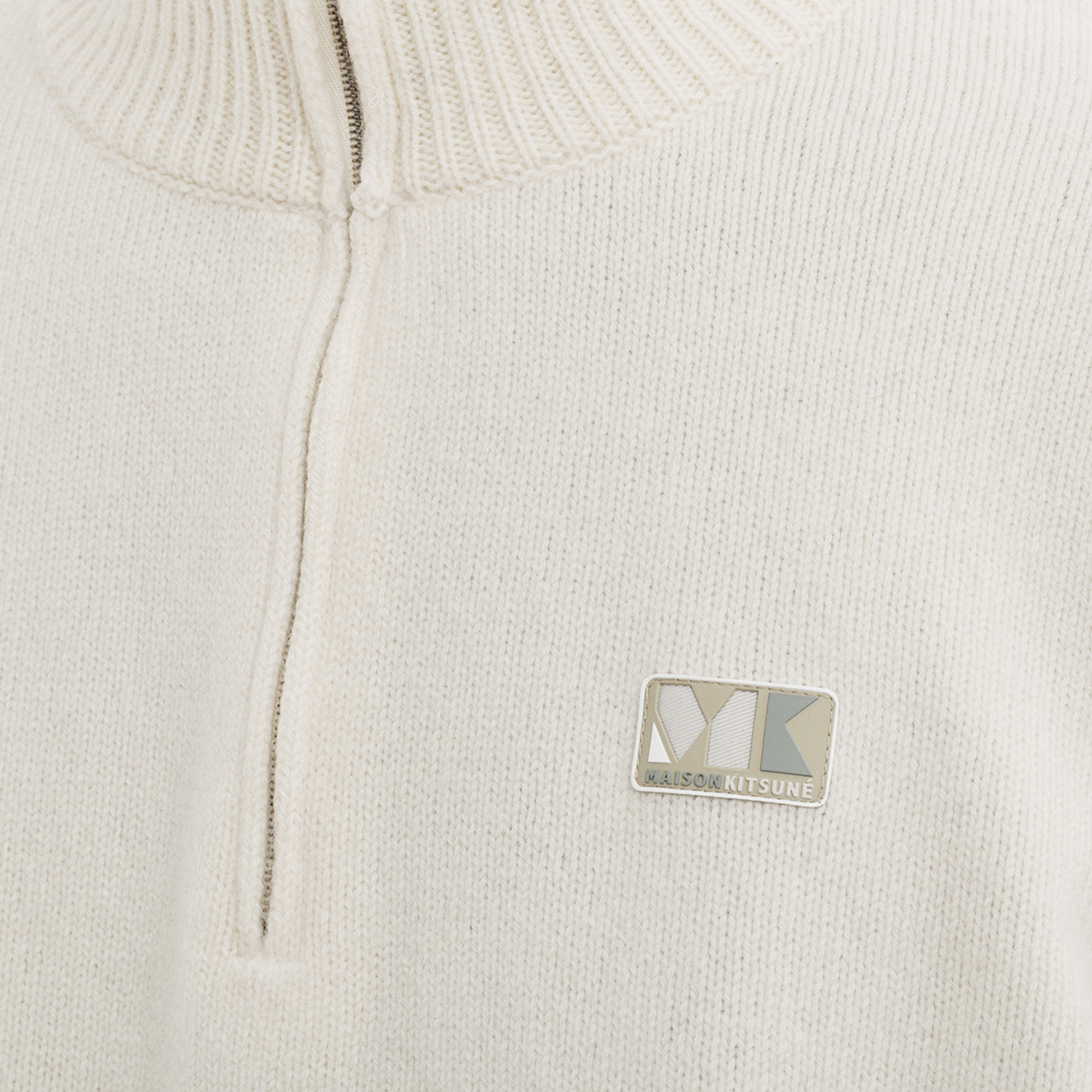 Maglia in lana Maison Kitsuné avorio Maison Kitsuné vista3